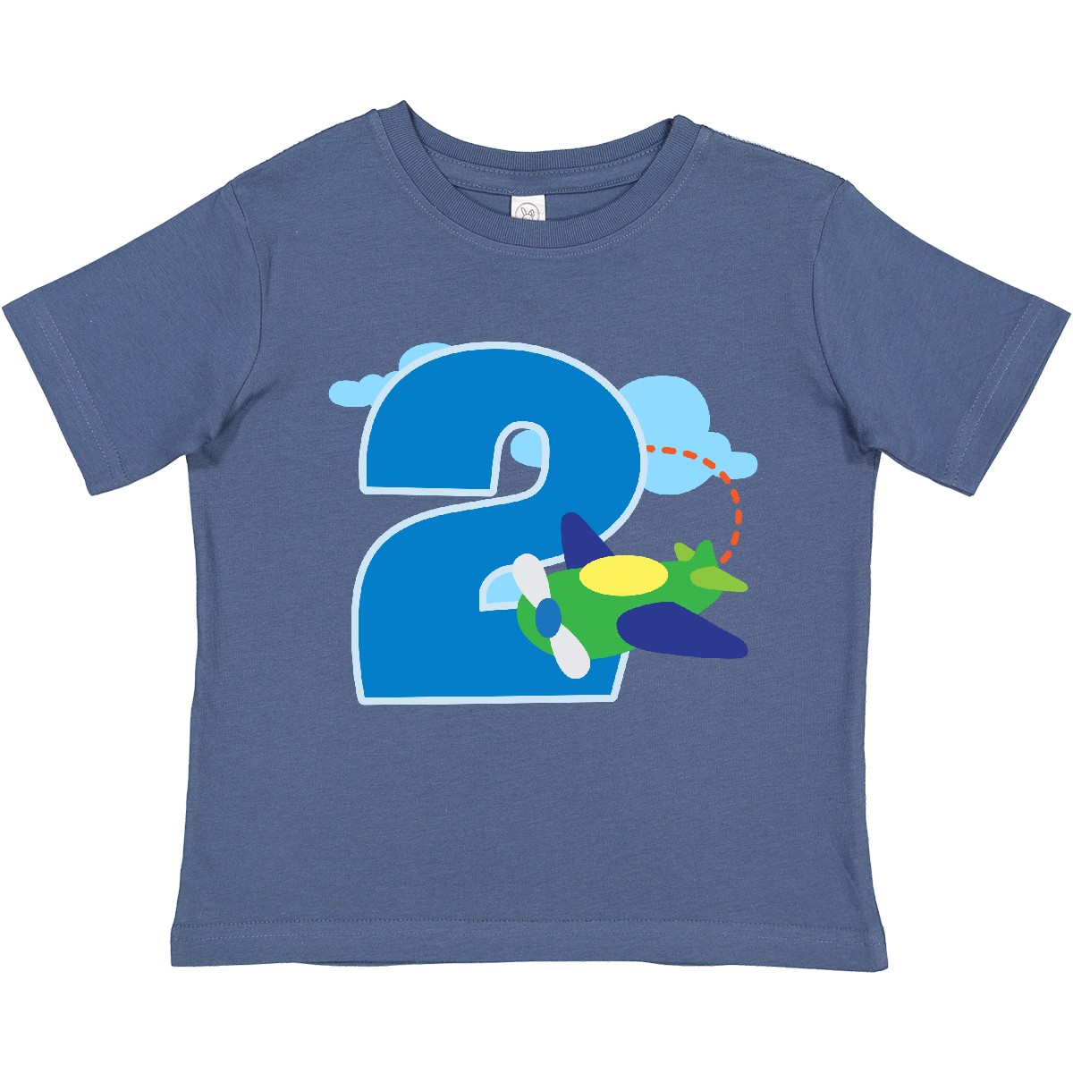 T-Shirt Inktastic 2. Geburtstag Flugzeug Jungen 2 Jahre Kleinkind Happy Two Im Big - Bild 7 von 10