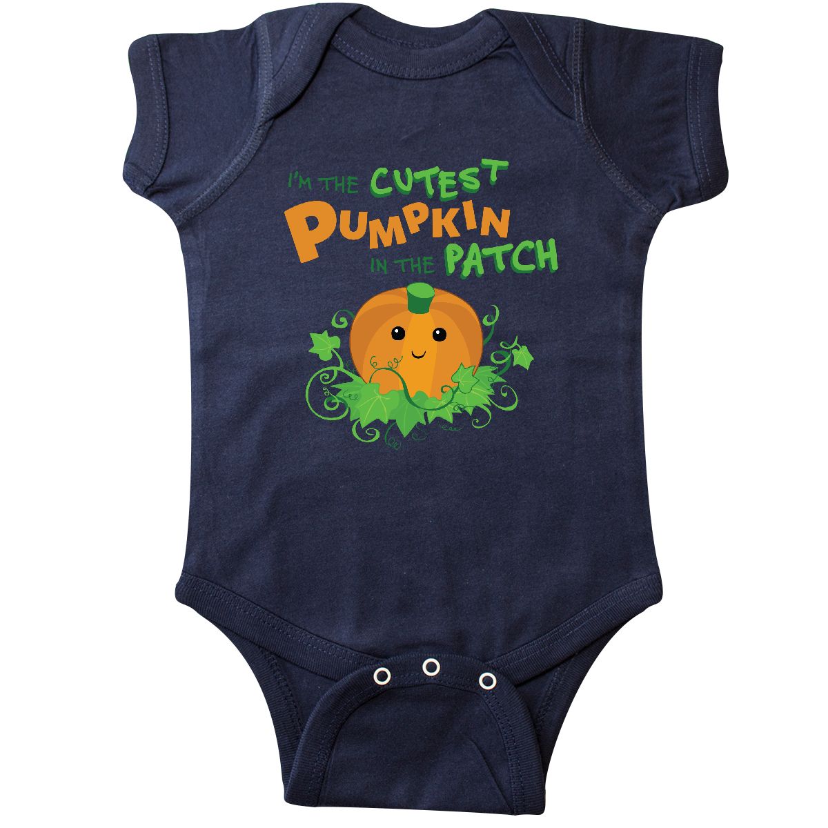 inktastic Best Costume Smiling Pumpkin Baby T-Shirt