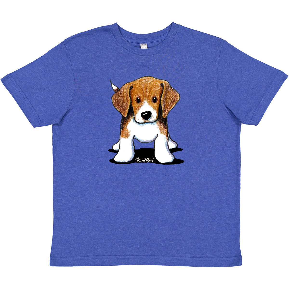 Inktastic Beagle Youth T-Shirt - KiniArt Beagles Dog Cartoon Cute Canine Drawing - Picture 4 of 4
