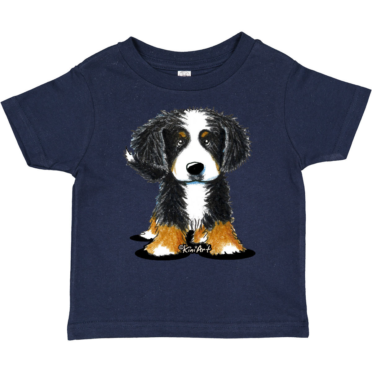 Inktastic Bernese Mountain Dog Toddler T-Shirt - KiniArt Bmd Cute Drawing Unisex - Picture 15 of 25