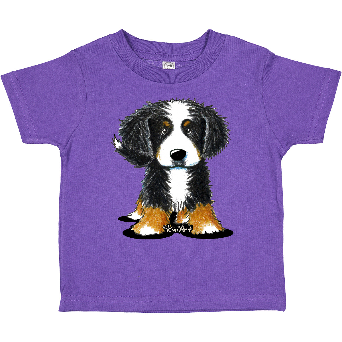Inktastic Bernese Mountain Dog Toddler T-Shirt - KiniArt Bmd Cute Drawing Unisex - Picture 17 of 25