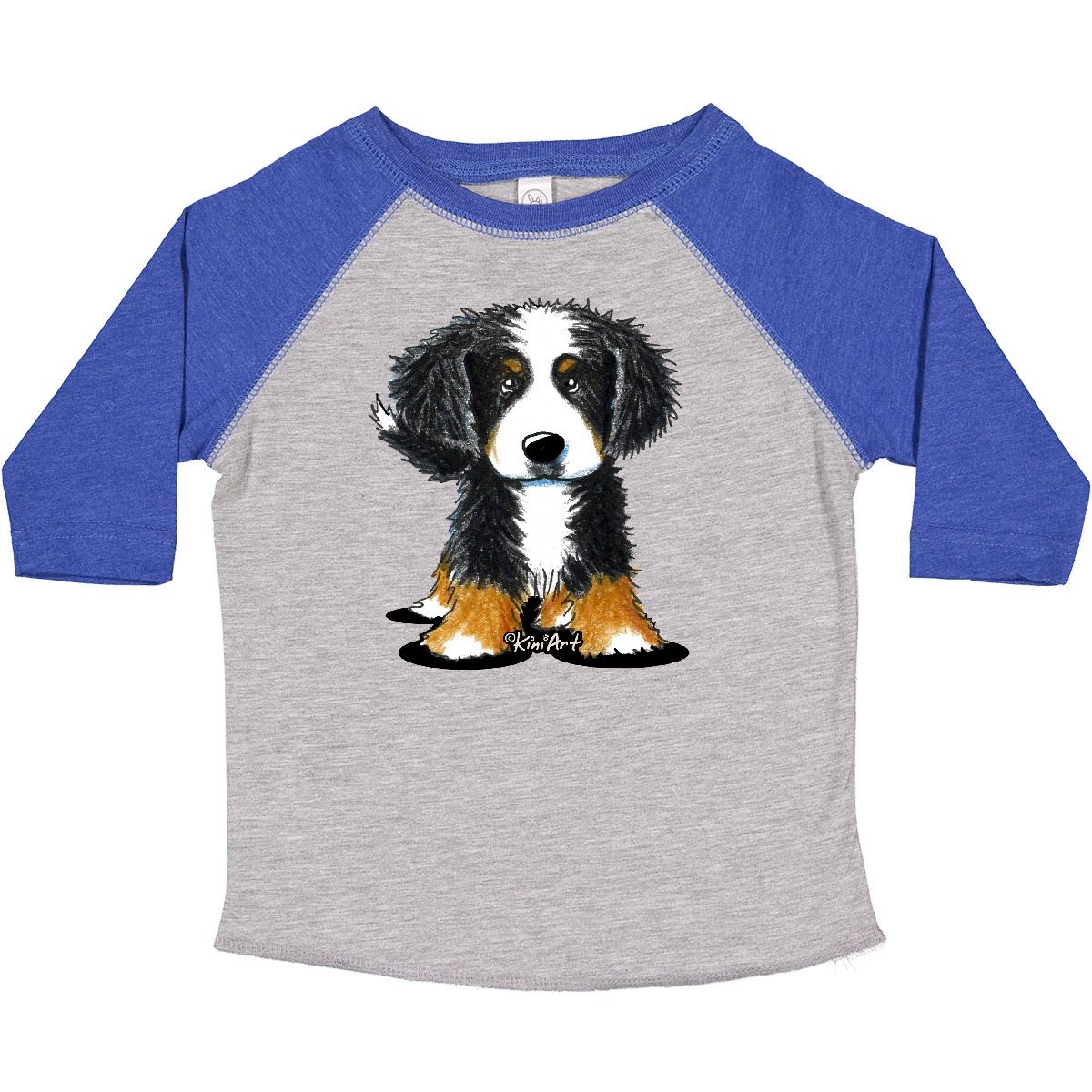Inktastic Bernese Mountain Dog Toddler T-Shirt - KiniArt Bmd Cute Drawing Unisex - Picture 8 of 25