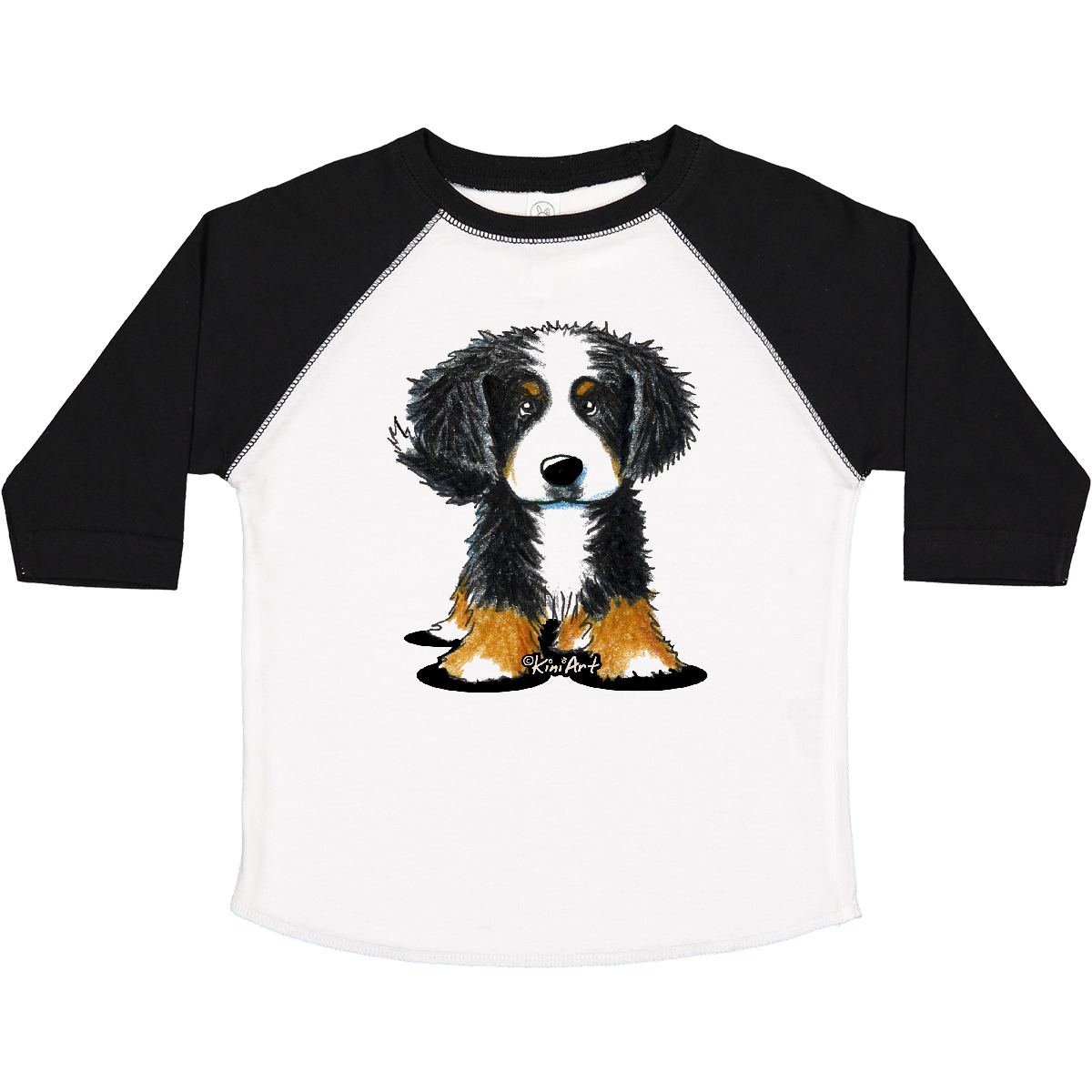 Inktastic Bernese Mountain Dog Toddler T-Shirt - KiniArt Bmd Cute Drawing Unisex - Picture 25 of 25
