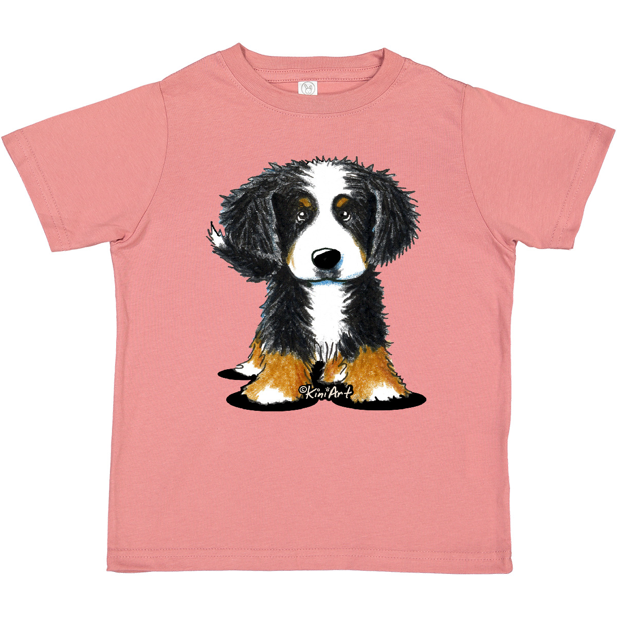 Inktastic Bernese Mountain Dog Toddler T-Shirt - KiniArt Bmd Cute Drawing Unisex - Picture 13 of 25