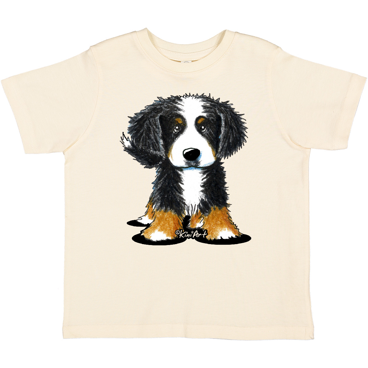 Inktastic Bernese Mountain Dog Toddler T-Shirt - KiniArt Bmd Cute Drawing Unisex - Picture 14 of 25