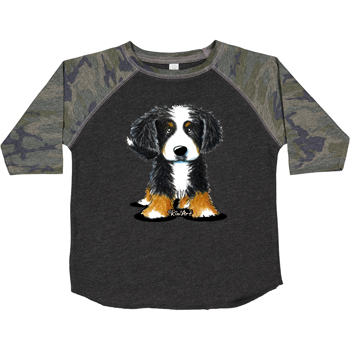 Inktastic Bernese Mountain Dog Toddler T-Shirt - KiniArt Bmd Cute Drawing Unisex - Picture 20 of 25