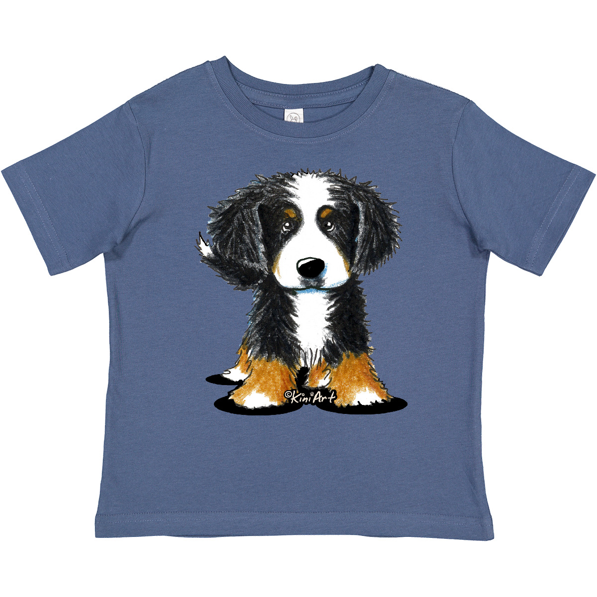 Inktastic Bernese Mountain Dog Toddler T-Shirt - KiniArt Bmd Cute Drawing Unisex - Picture 10 of 25