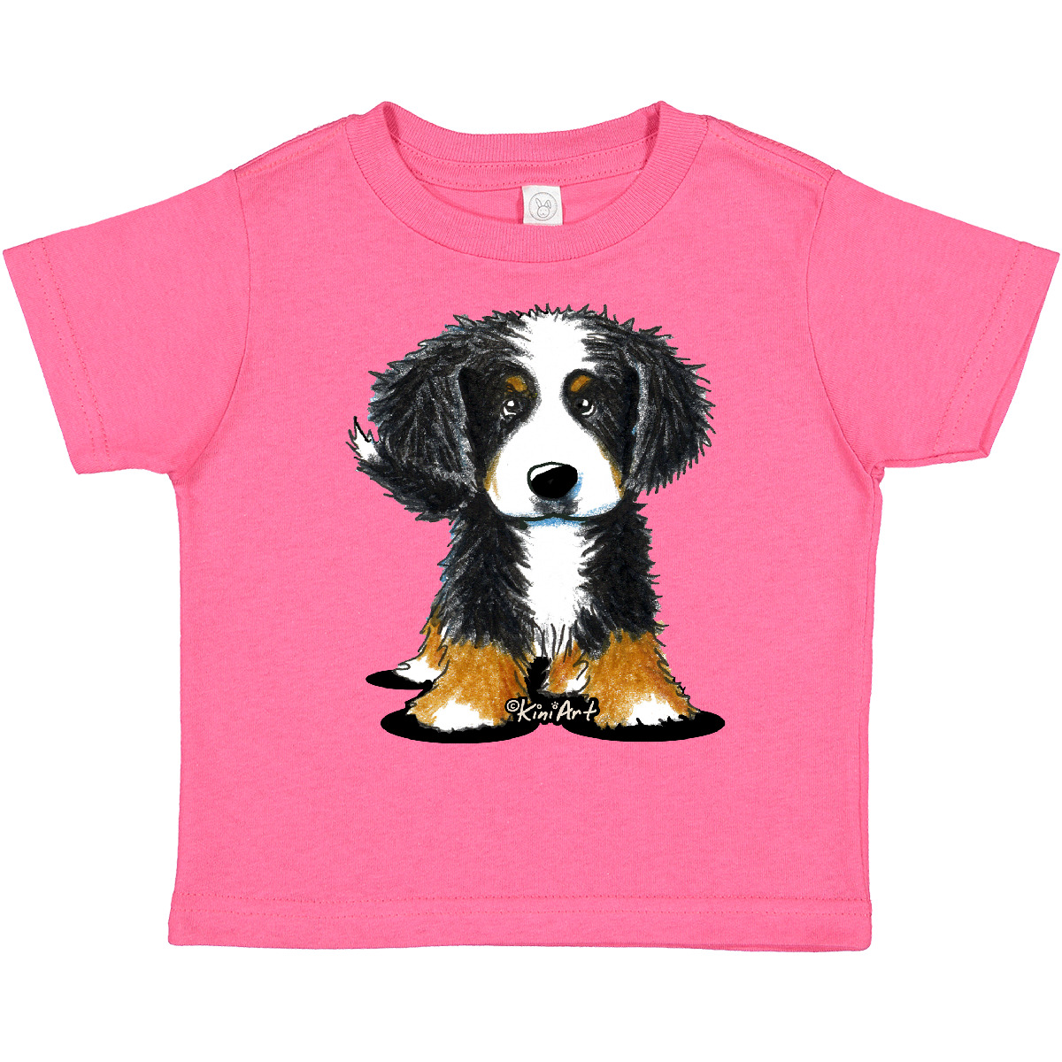 Inktastic Bernese Mountain Dog Toddler T-Shirt - KiniArt Bmd Cute Drawing Unisex - Picture 9 of 25