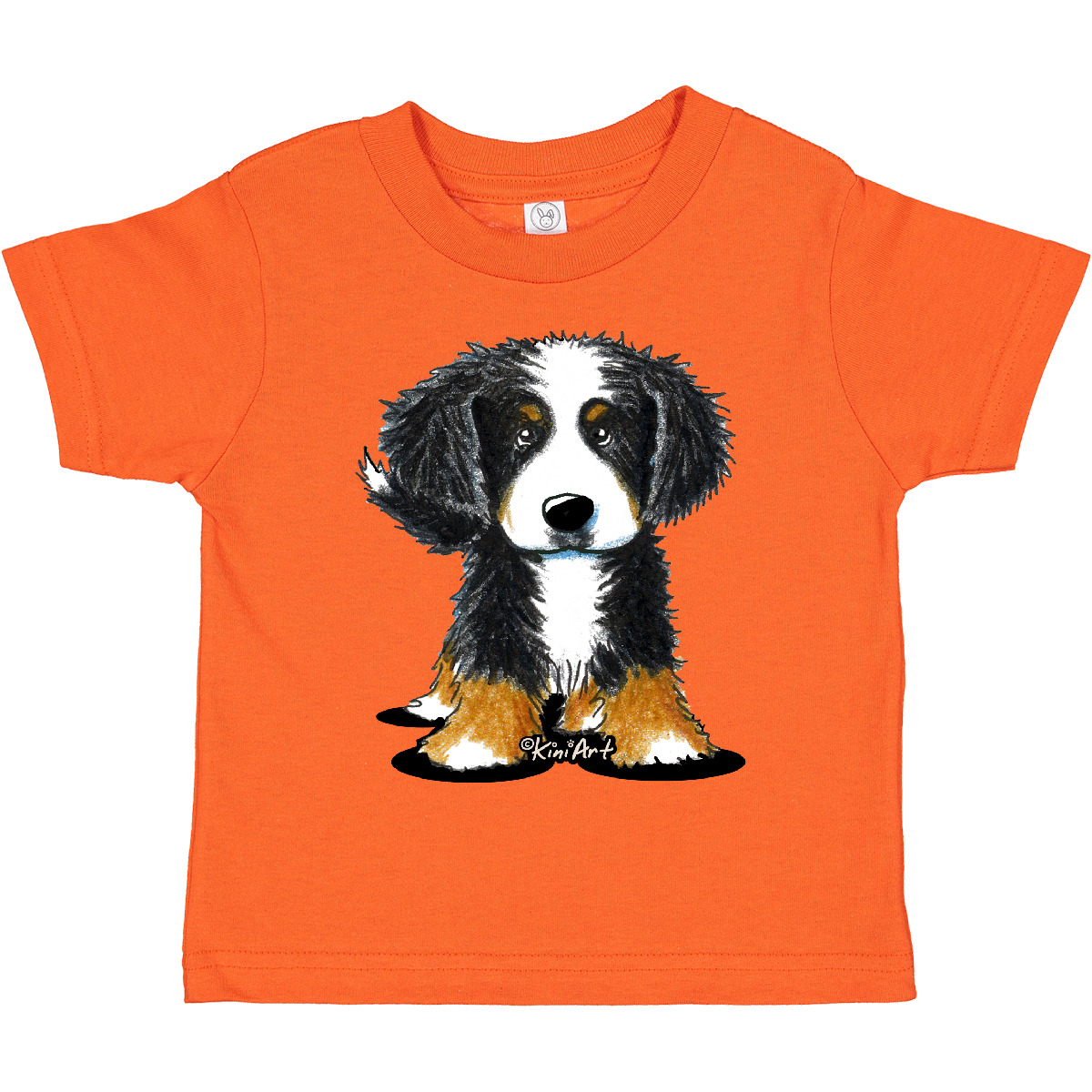 Inktastic Bernese Mountain Dog Toddler T-Shirt - KiniArt Bmd Cute Drawing Unisex - Picture 16 of 25