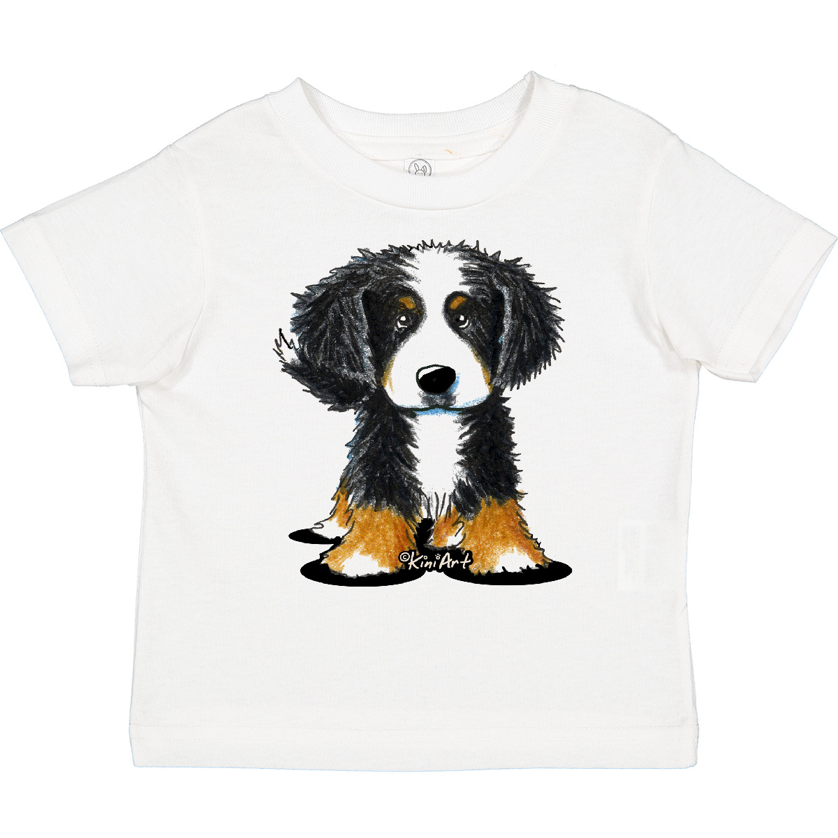 Inktastic Bernese Mountain Dog Toddler T-Shirt - KiniArt Bmd Cute Drawing Unisex - Picture 24 of 25