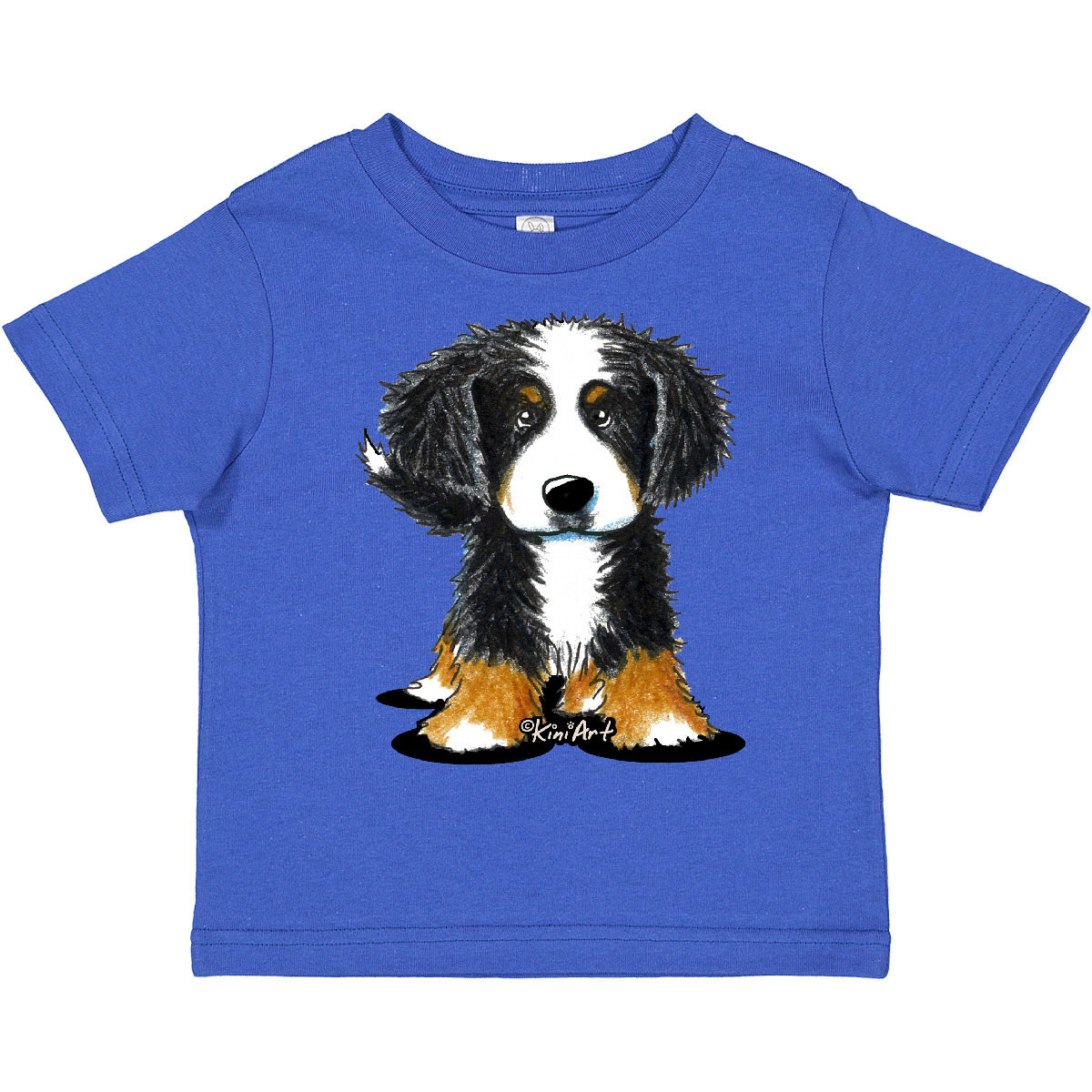Inktastic Bernese Mountain Dog Toddler T-Shirt - KiniArt Bmd Cute Drawing Unisex - Picture 19 of 25