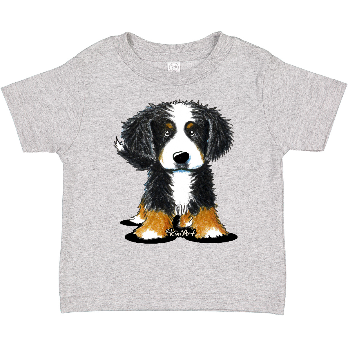Inktastic Bernese Mountain Dog Toddler T-Shirt - KiniArt Bmd Cute Drawing Unisex - Picture 7 of 25