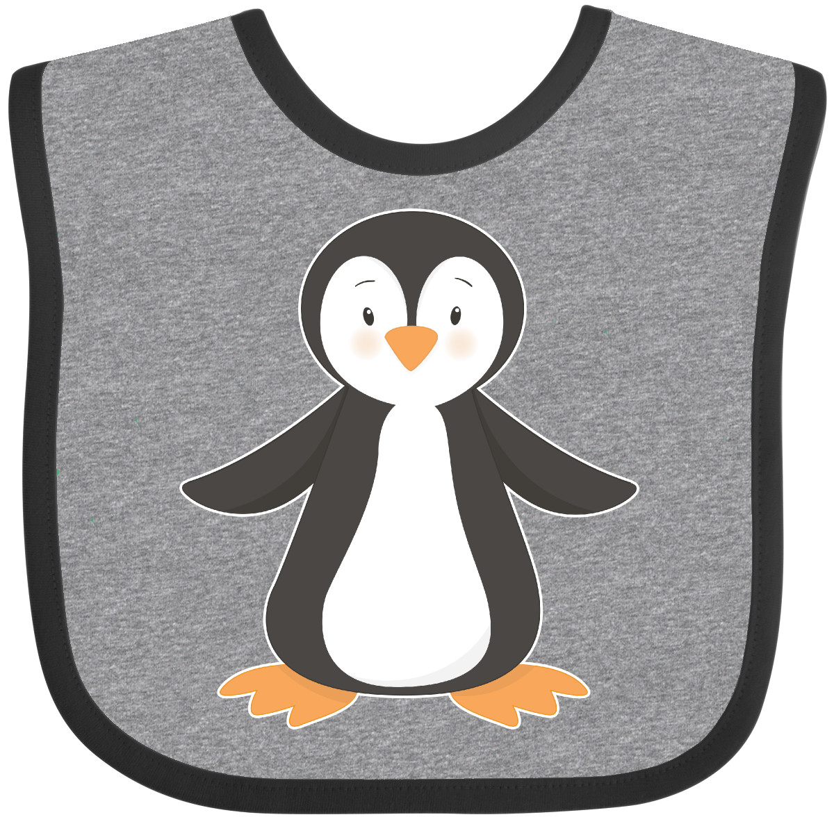 画材 Penguin Bib Inktastic Penguin Baby Bib Penguins Cute Happy Dancing Feet