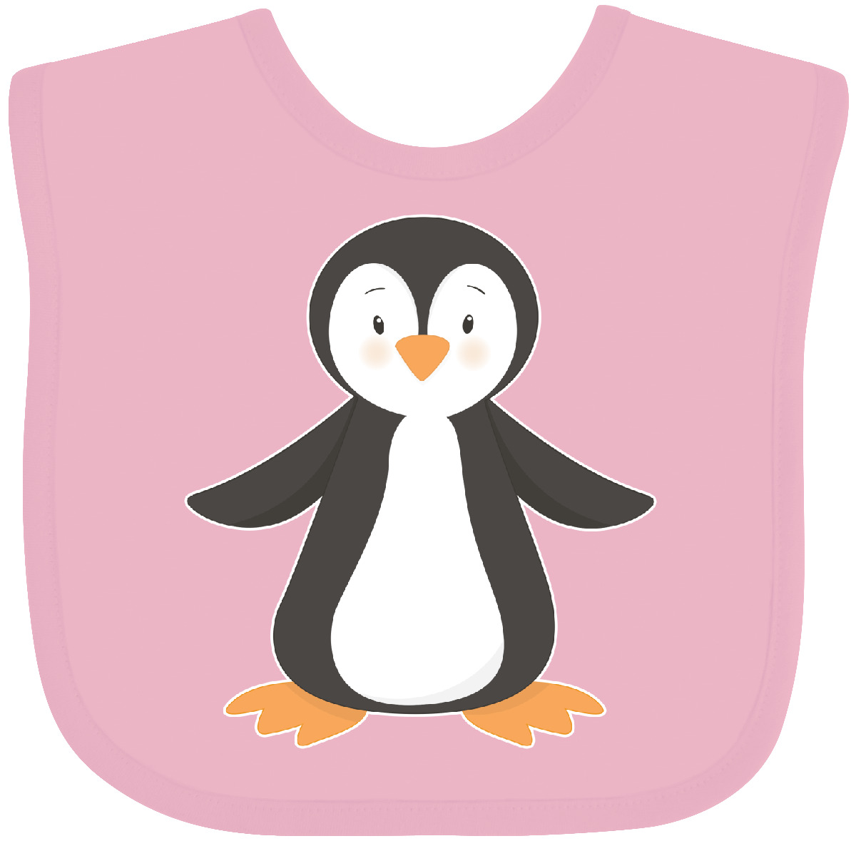 Inktastic Penguin Baby Bib Penguins Cute Happy Dancing Feet