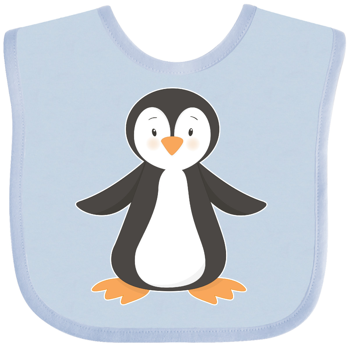 画材 Penguin Bib Inktastic Penguin Baby Bib Penguins Cute Happy Dancing Feet