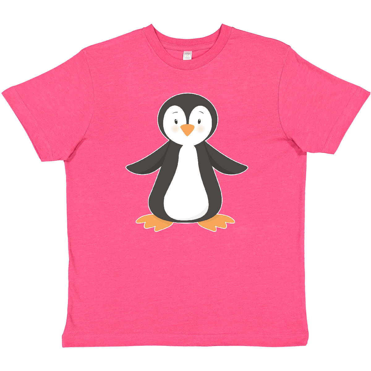 Inktastic Penguin Youth T-Shirt Penguins Cute Happy Dancing Feet Animals Bird - Picture 3 of 3