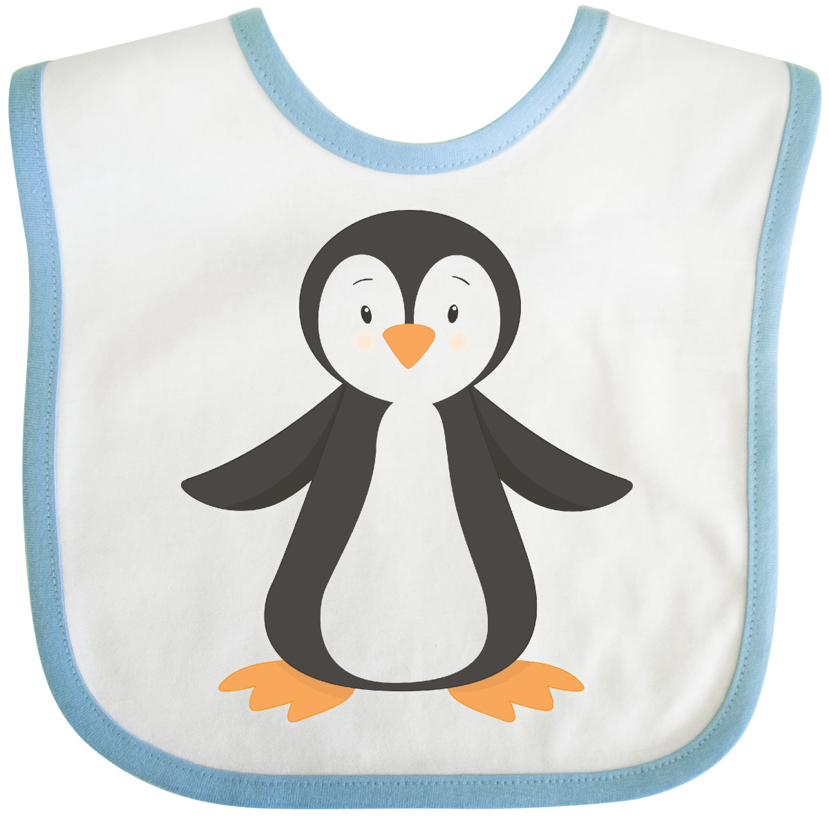 Inktastic Penguin Baby Bib Penguins Cute Happy Dancing Feet