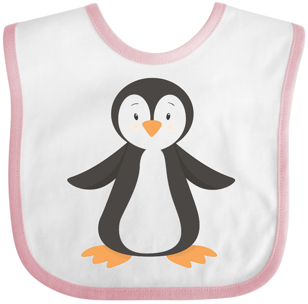画材 Penguin Bib Inktastic Penguin Baby Bib Penguins Cute Happy Dancing Feet
