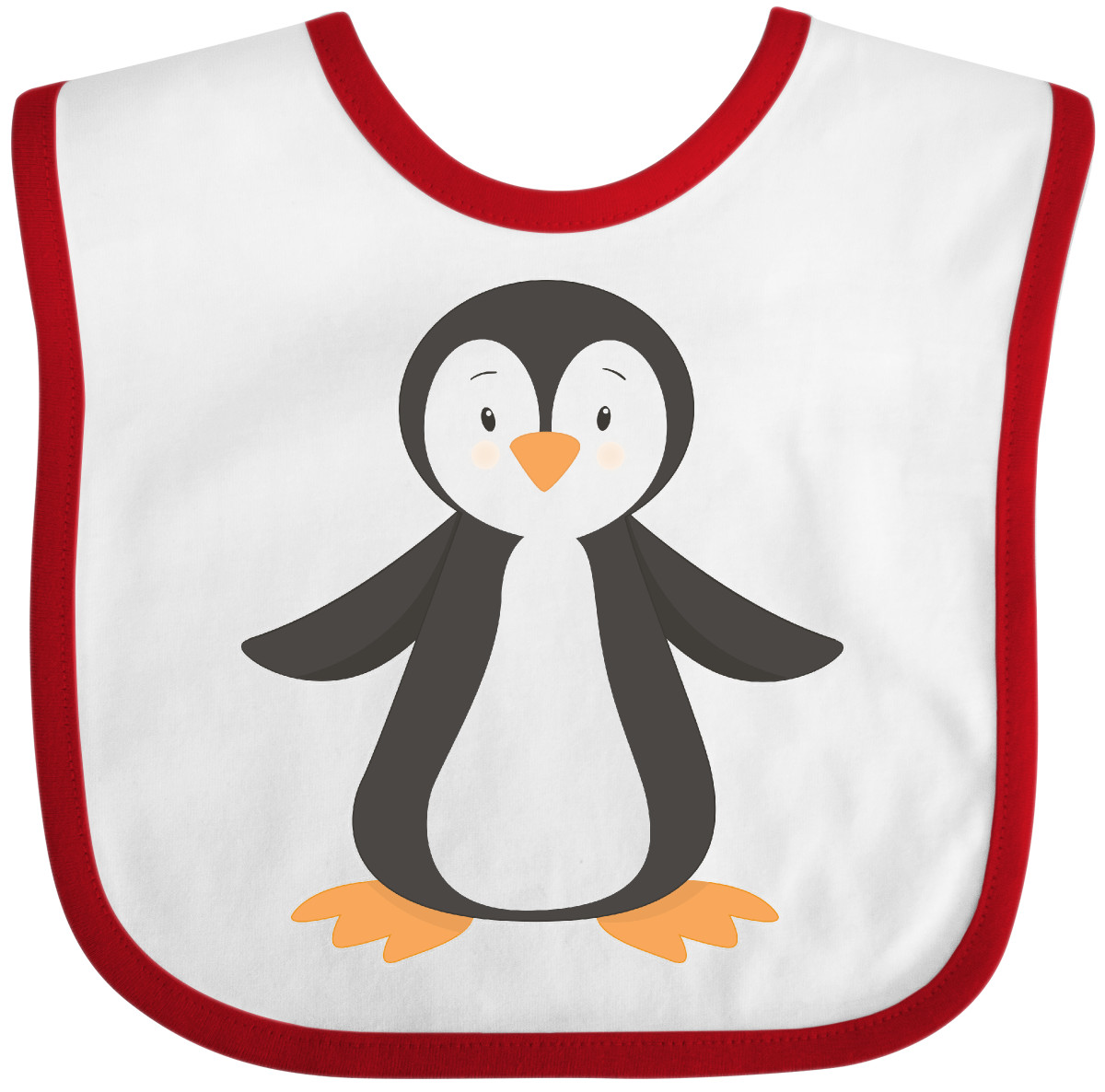 Inktastic Penguin Baby Bib Penguins Cute Happy Dancing Feet