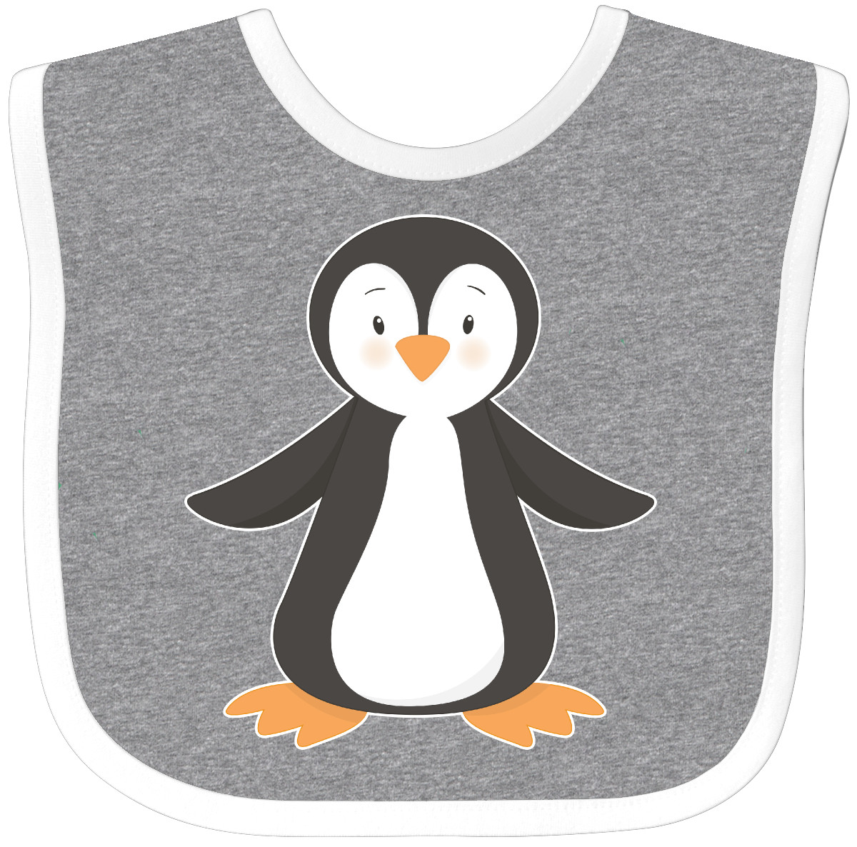 画材 Penguin Bib Inktastic Penguin Baby Bib Penguins Cute Happy Dancing Feet
