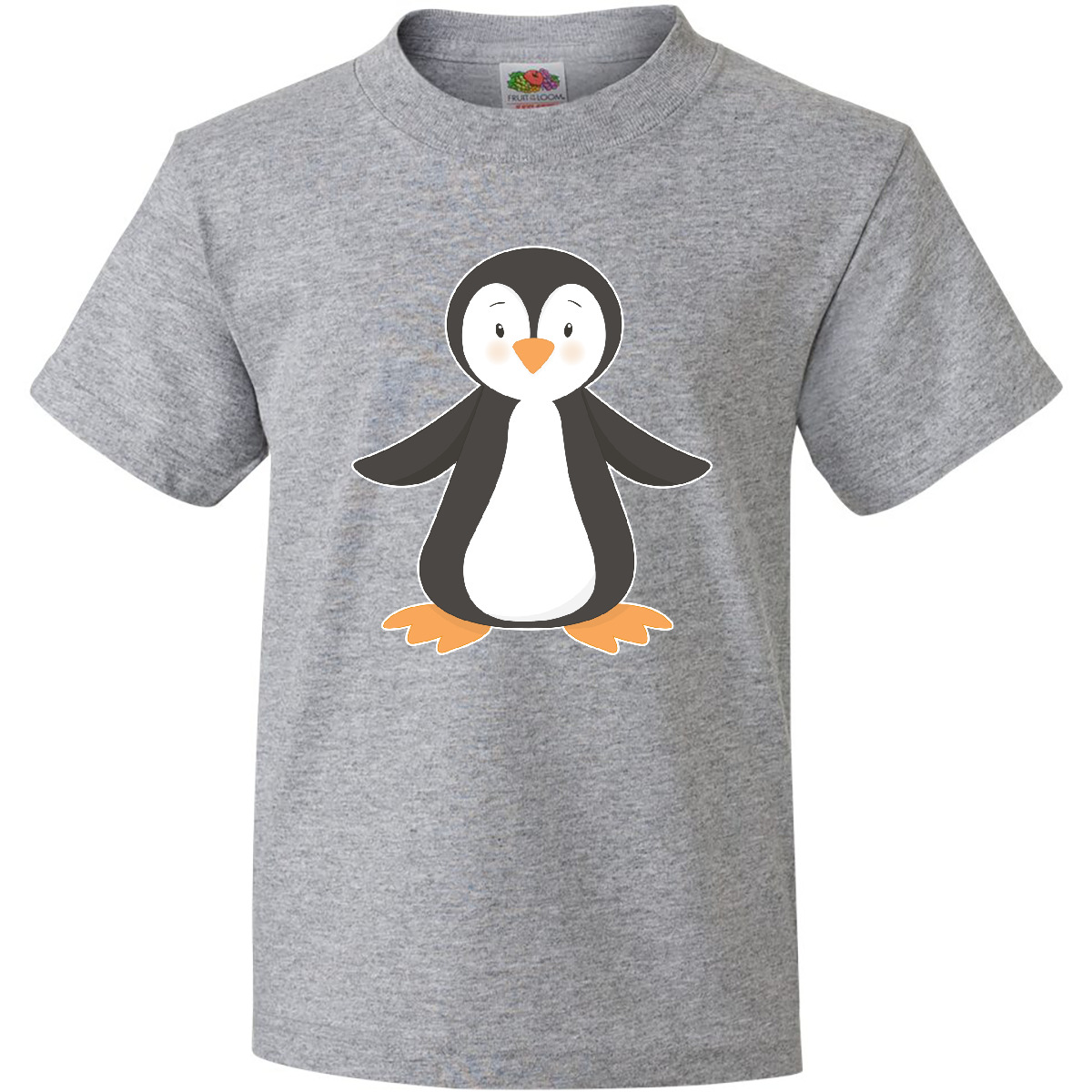 Inktastic Penguin Youth T-Shirt Penguins Cute Happy Dancing Feet Animals Bird - Picture 2 of 3