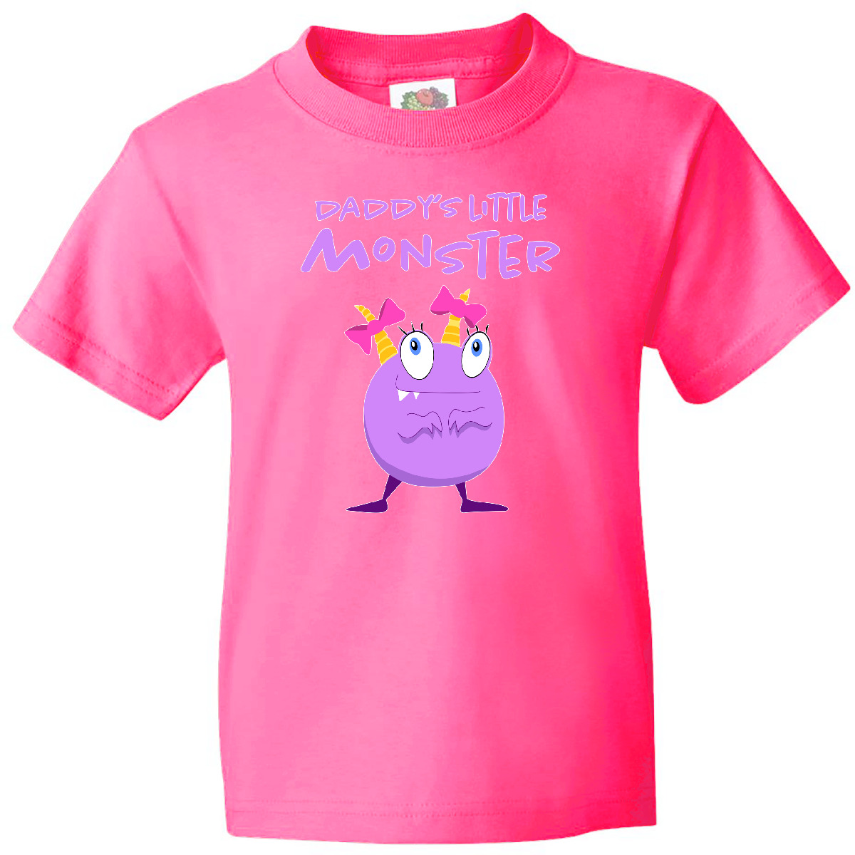 Inktastic Daddy's Little Monster Youth T-Shirt Cute Dad Daddy Father Daughter Up - Picture 2 of 3