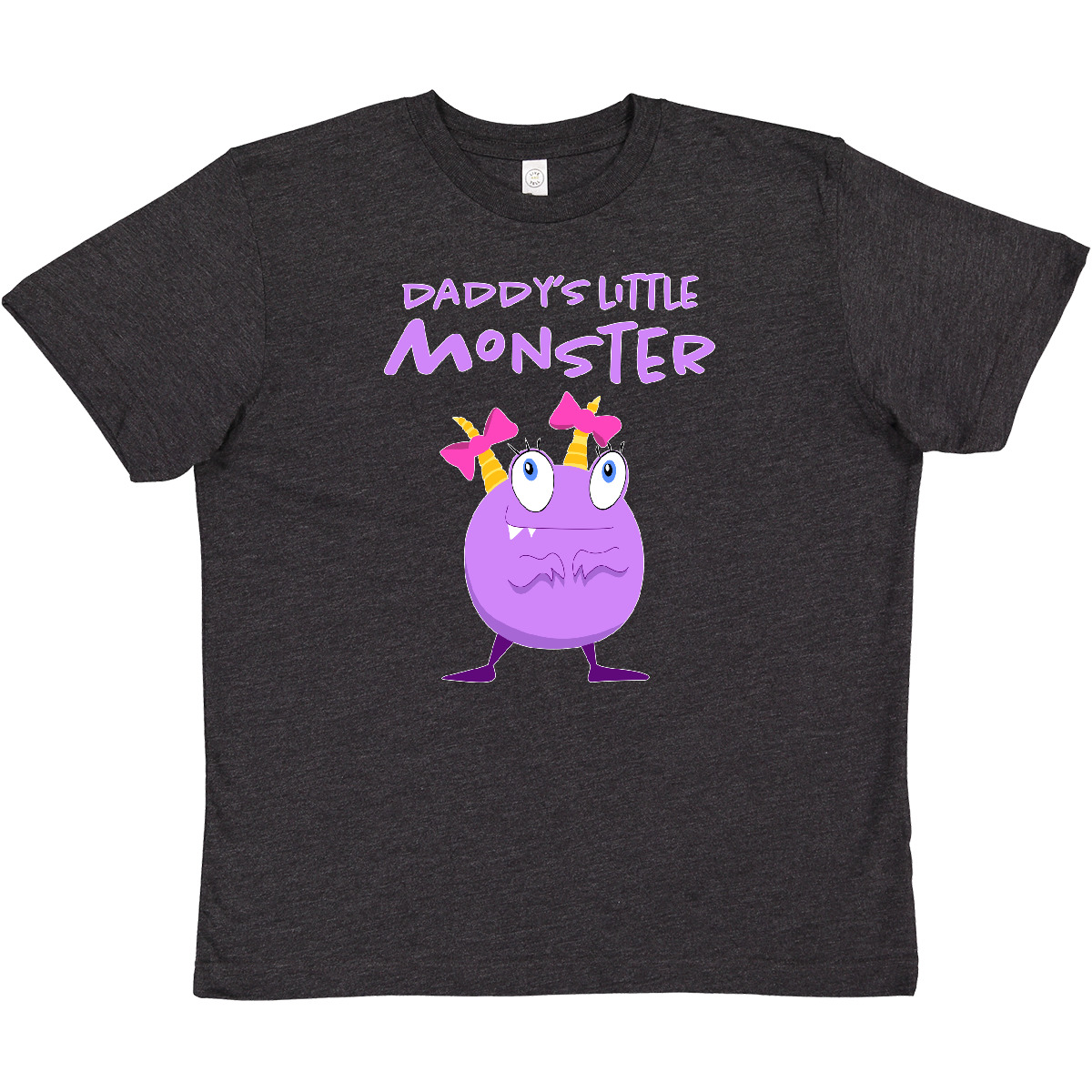 Inktastic Daddy's Little Monster Youth T-Shirt Cute Dad Daddy Father Daughter Up - Picture 3 of 3