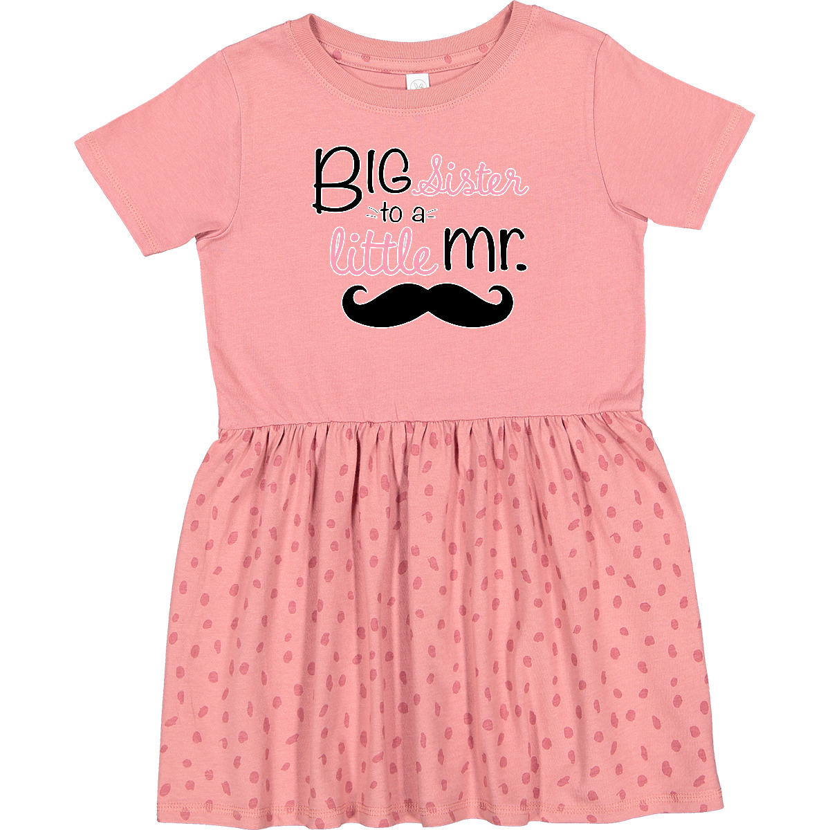 Inktastic Big Sister To A Little Mr. Toddler Dress Children Girl White Sis Cute - Picture 2 of 4