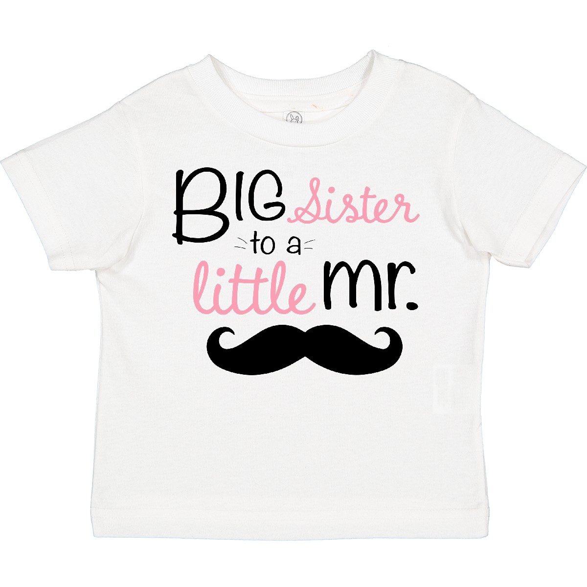 Inktastic Big Sister To A Little Mr. Toddler T-Shirt Children Girl White Sis Kid