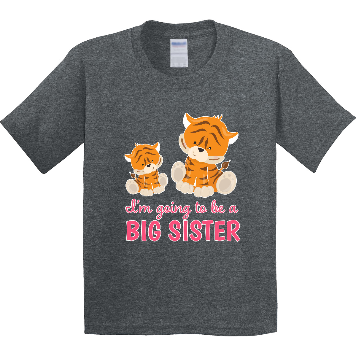 Inktastic I'm Going To Be A Big Sister Youth T-Shirt Children Sis Girl Pink Cats - Picture 2 of 3