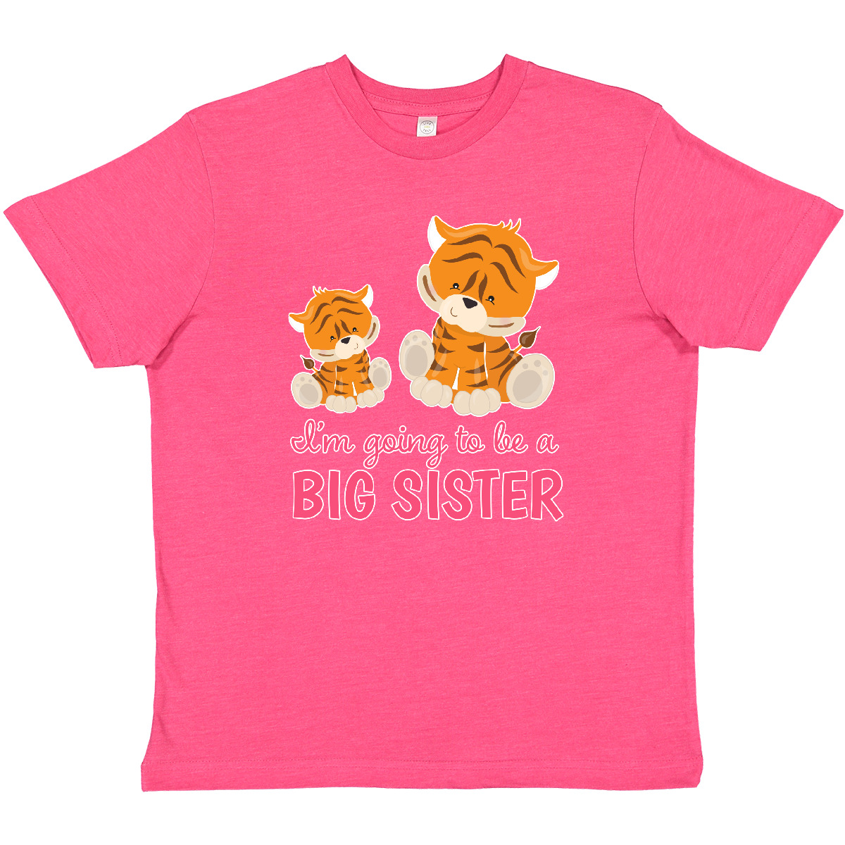 Inktastic I'm Going To Be A Big Sister Youth T-Shirt Children Sis Girl Pink Cats - Picture 3 of 3