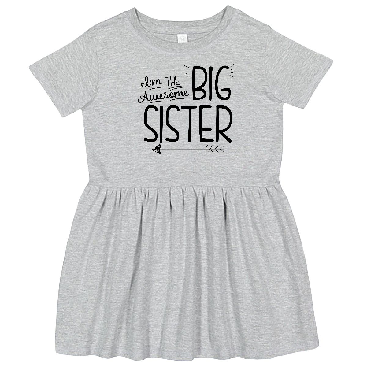 Inktastic I'm The Awesome Big Sister Toddler Dress Children Sis