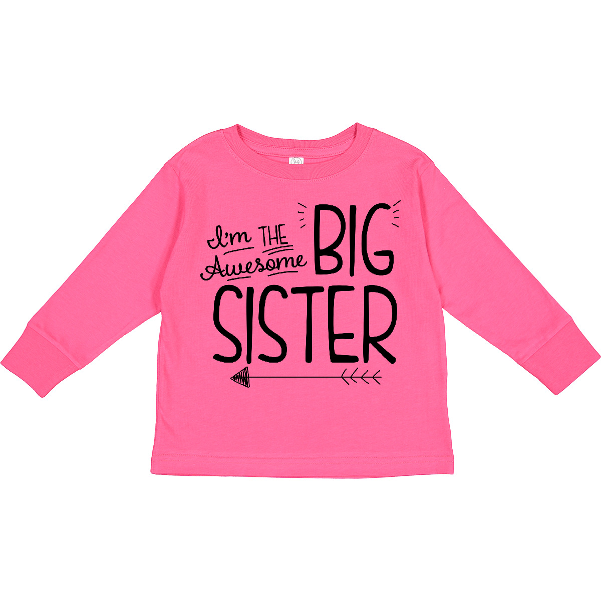 Inktastic I'm The Awesome Big Sister Toddler Long Sleeve T-Shirt Children Sis - Picture 4 of 7