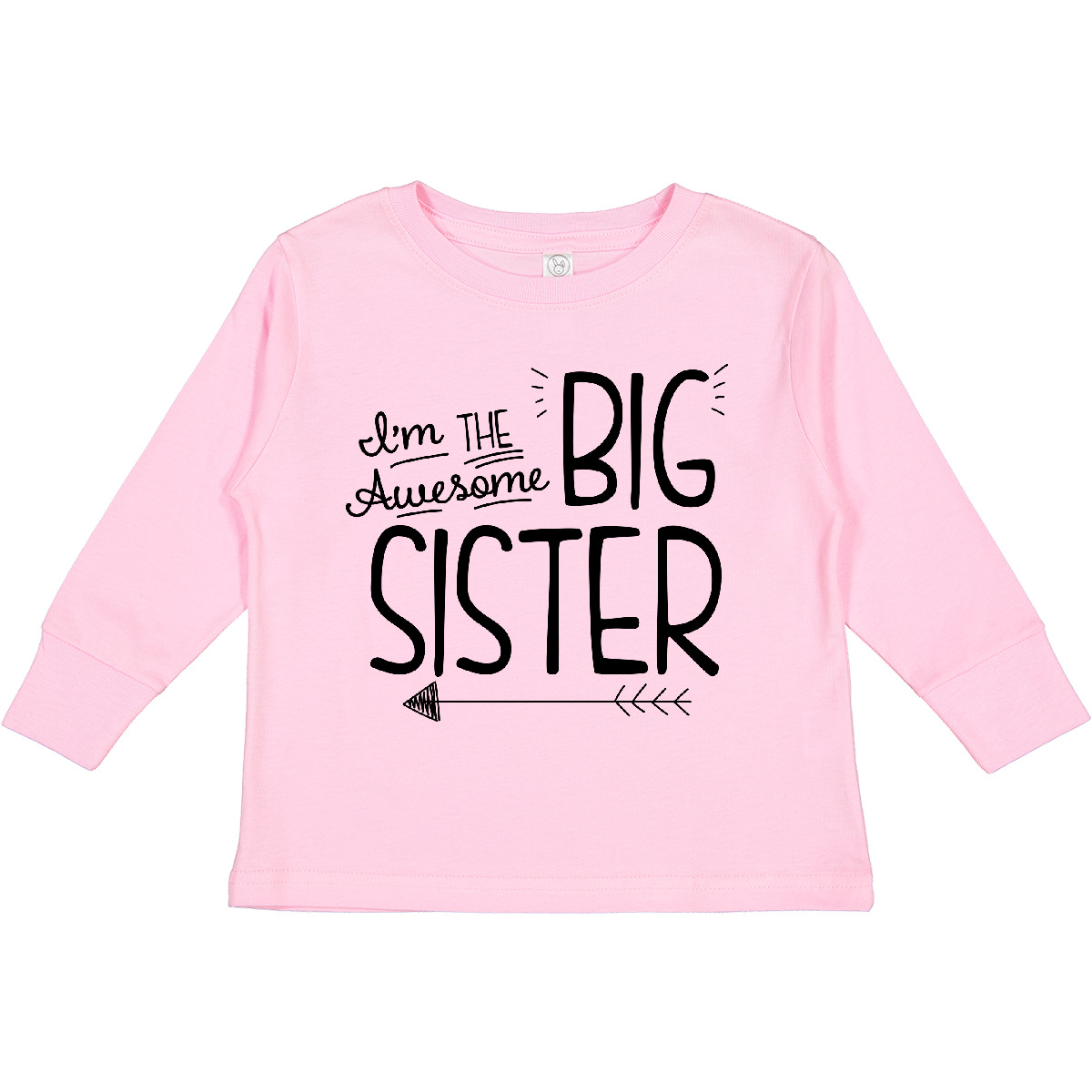 Inktastic I'm The Awesome Big Sister Toddler Long Sleeve T-Shirt Children Sis - Picture 6 of 7