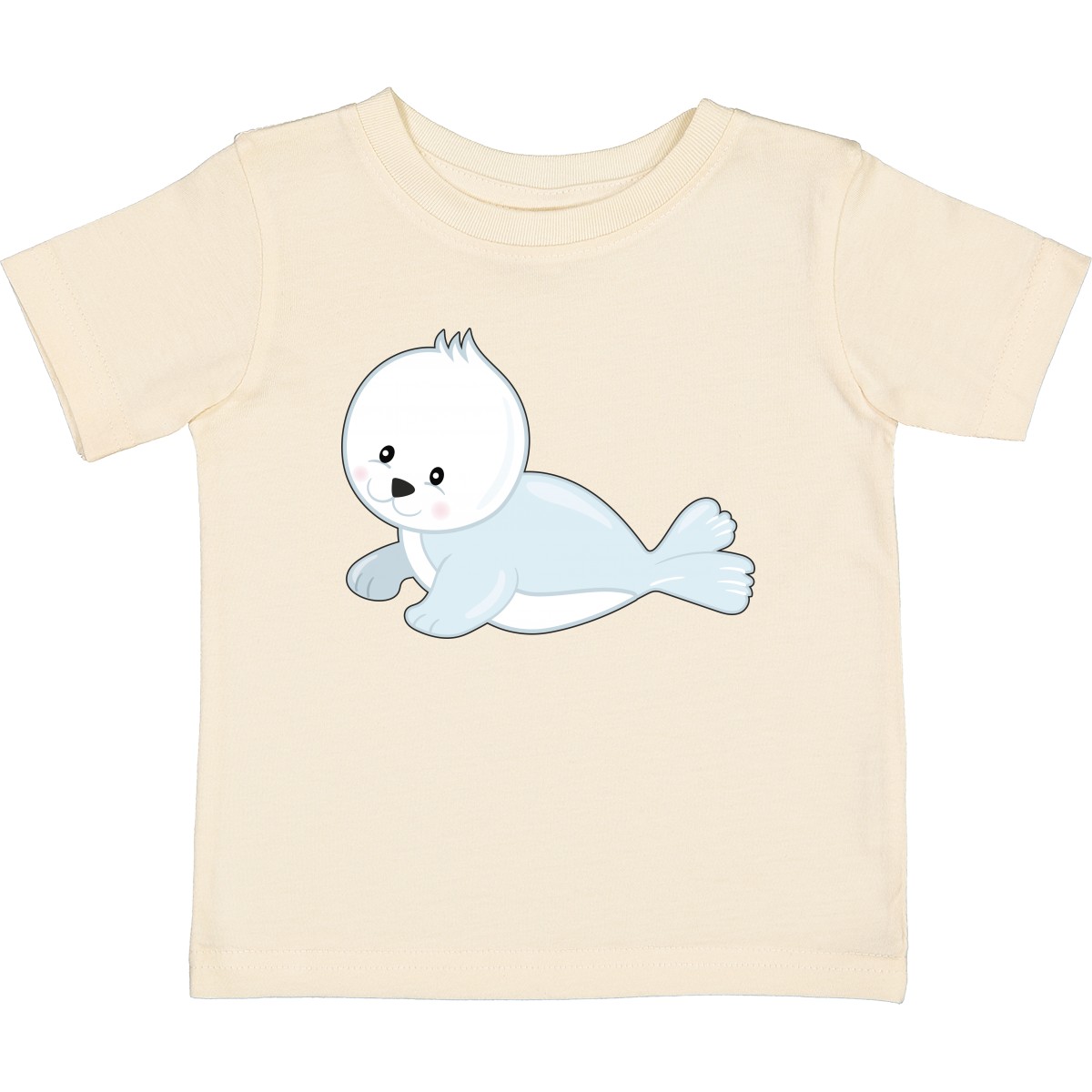Inktastic Baby Robbe Baby T-Shirt Winter Tiere Arktis Kalt Schnee süß Blubber - Bild 3 von 4