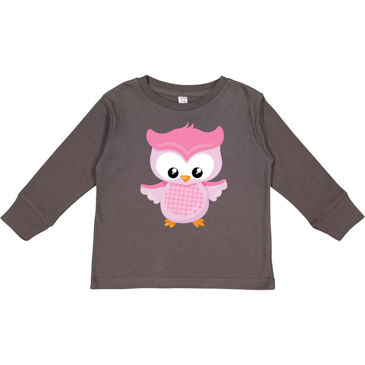 Inktastic Cute Pink Spring Owl Toddler Long Sleeve T-Shirt 0wl Woodland Girl - Picture 3 of 5
