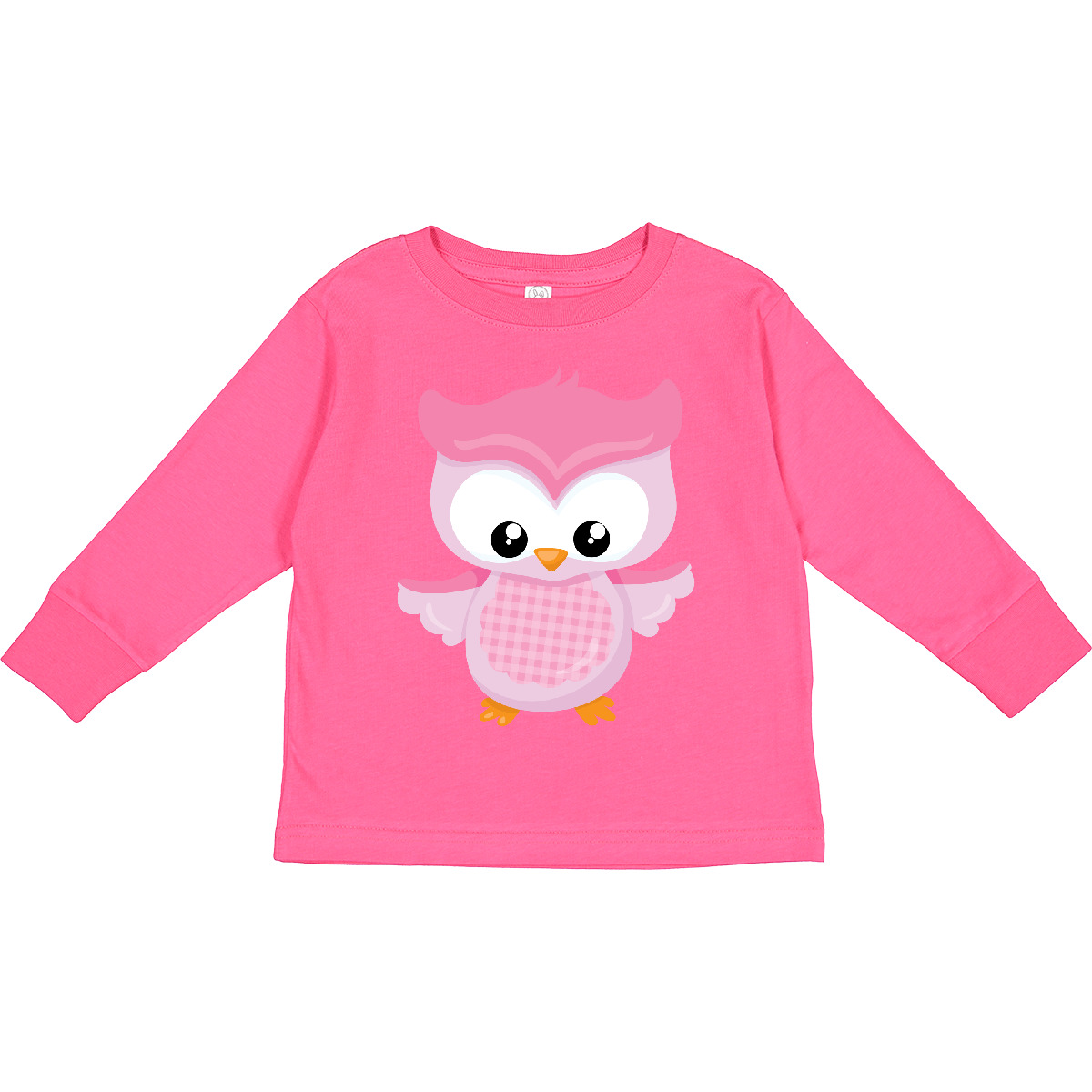 Inktastic Cute Pink Spring Owl Toddler Long Sleeve T-Shirt 0wl Woodland Girl - Picture 4 of 5
