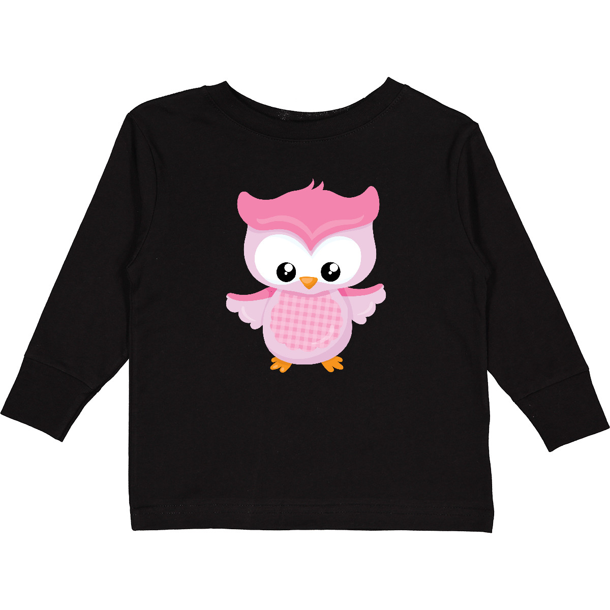 Inktastic Cute Pink Spring Owl Toddler Long Sleeve T-Shirt 0wl Woodland Girl - Picture 2 of 5