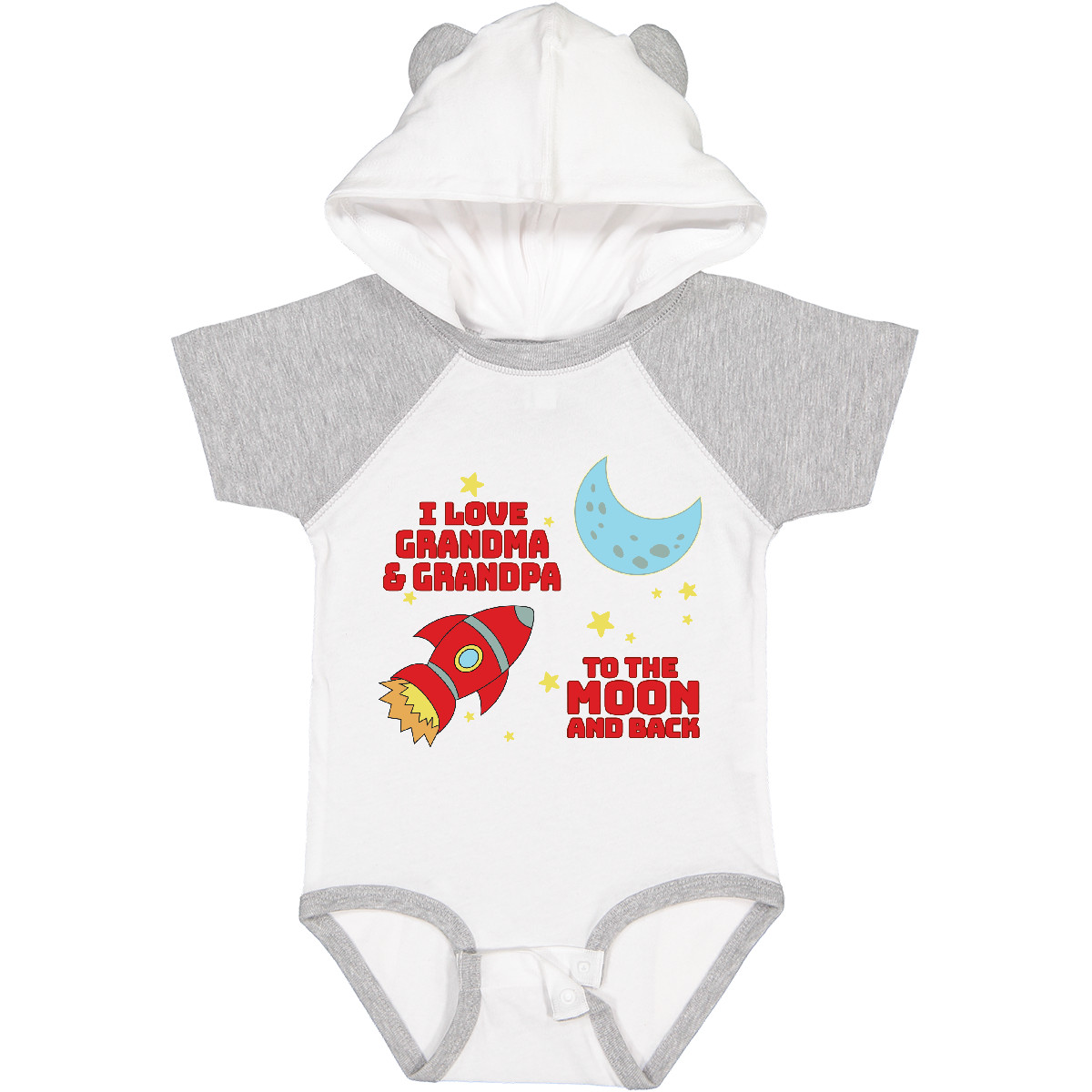 Inktastic I Love Grandma And Grandpa To The Moon And Back Baby Bodysuit Family - Picture 9 of 9