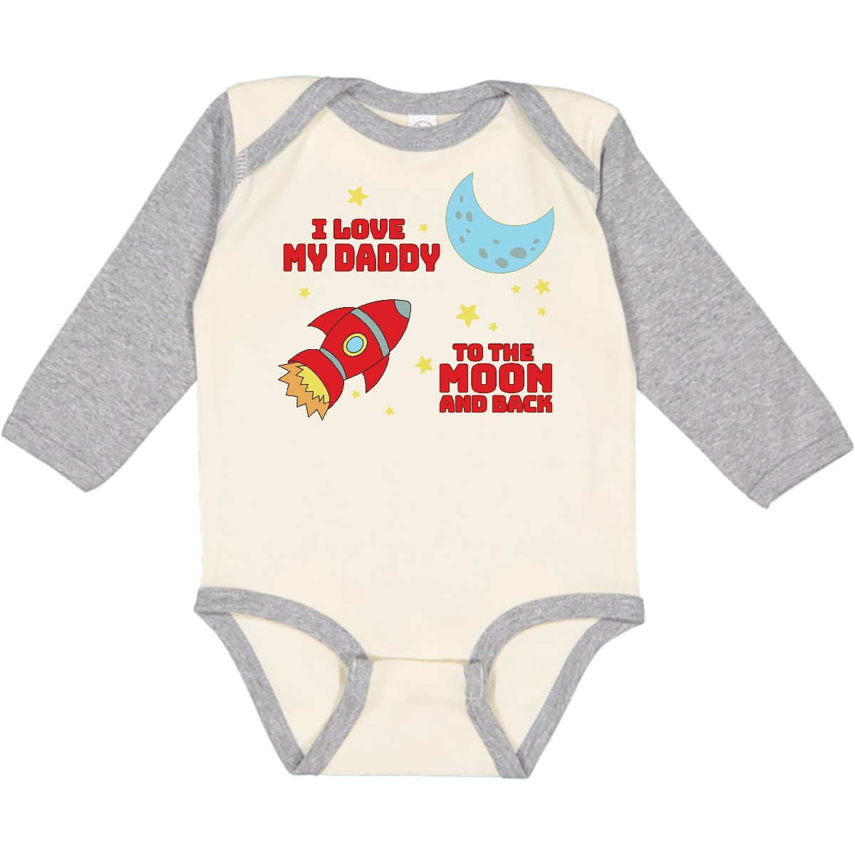Inktastic I Love My Daddy To The Moon And Back Long Sleeve Creeper Family Dad