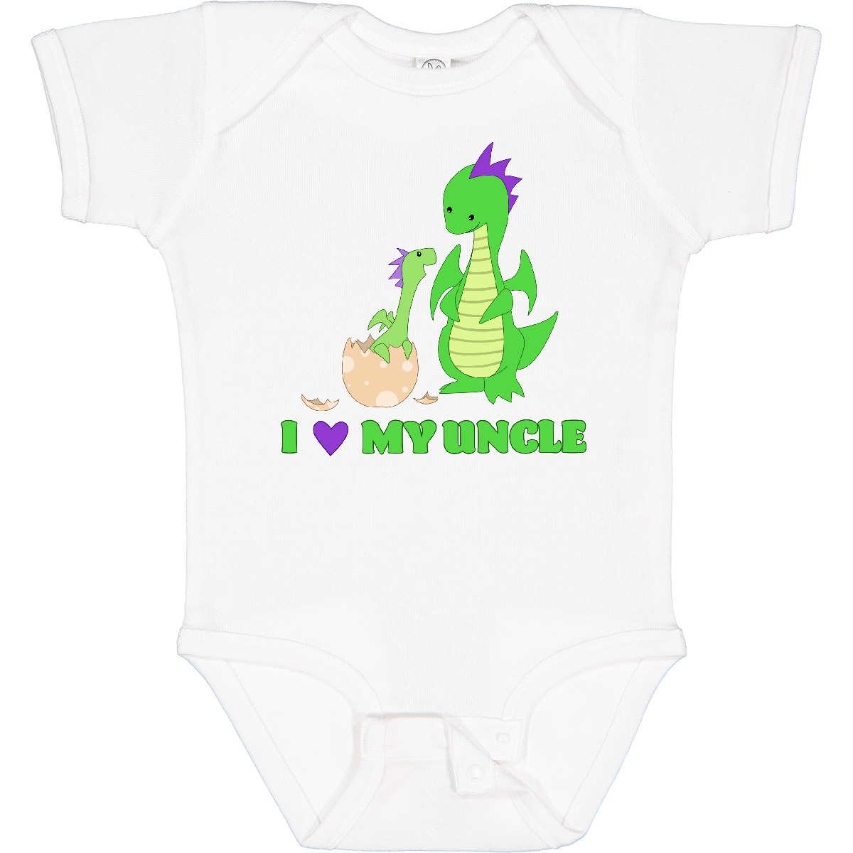 Inktastic I Love My Uncle Baby Bodysuit Family Dragons Hatchling Egg Cute Kid - Picture 7 of 8