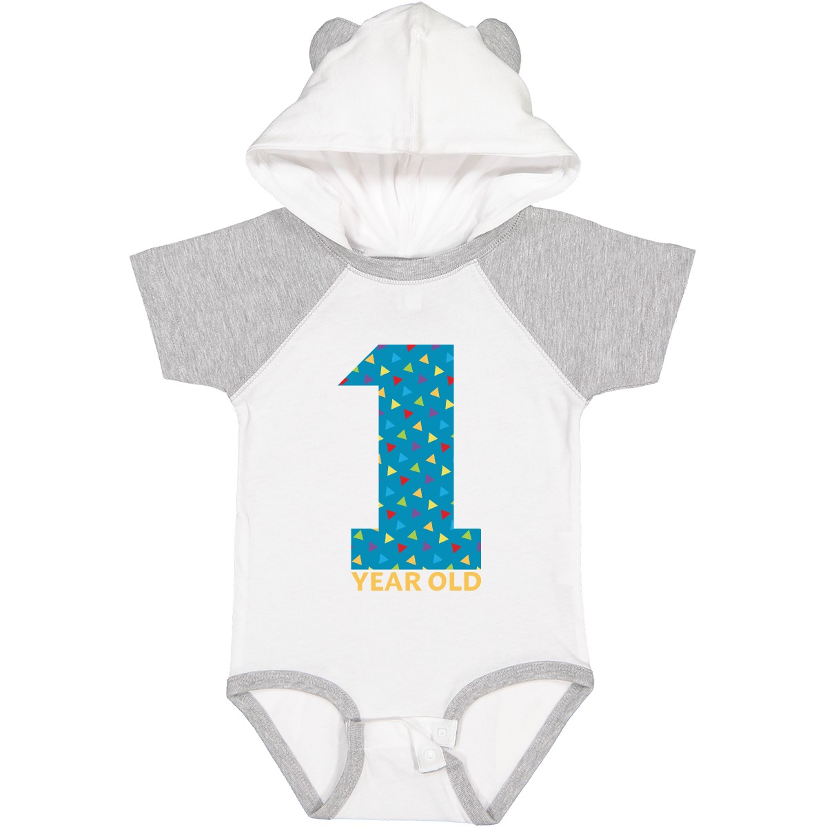 Inktastic First Birthday-1 Year Old Baby Bodysuit Birthdays Birthday 1st Number - Picture 7 of 7