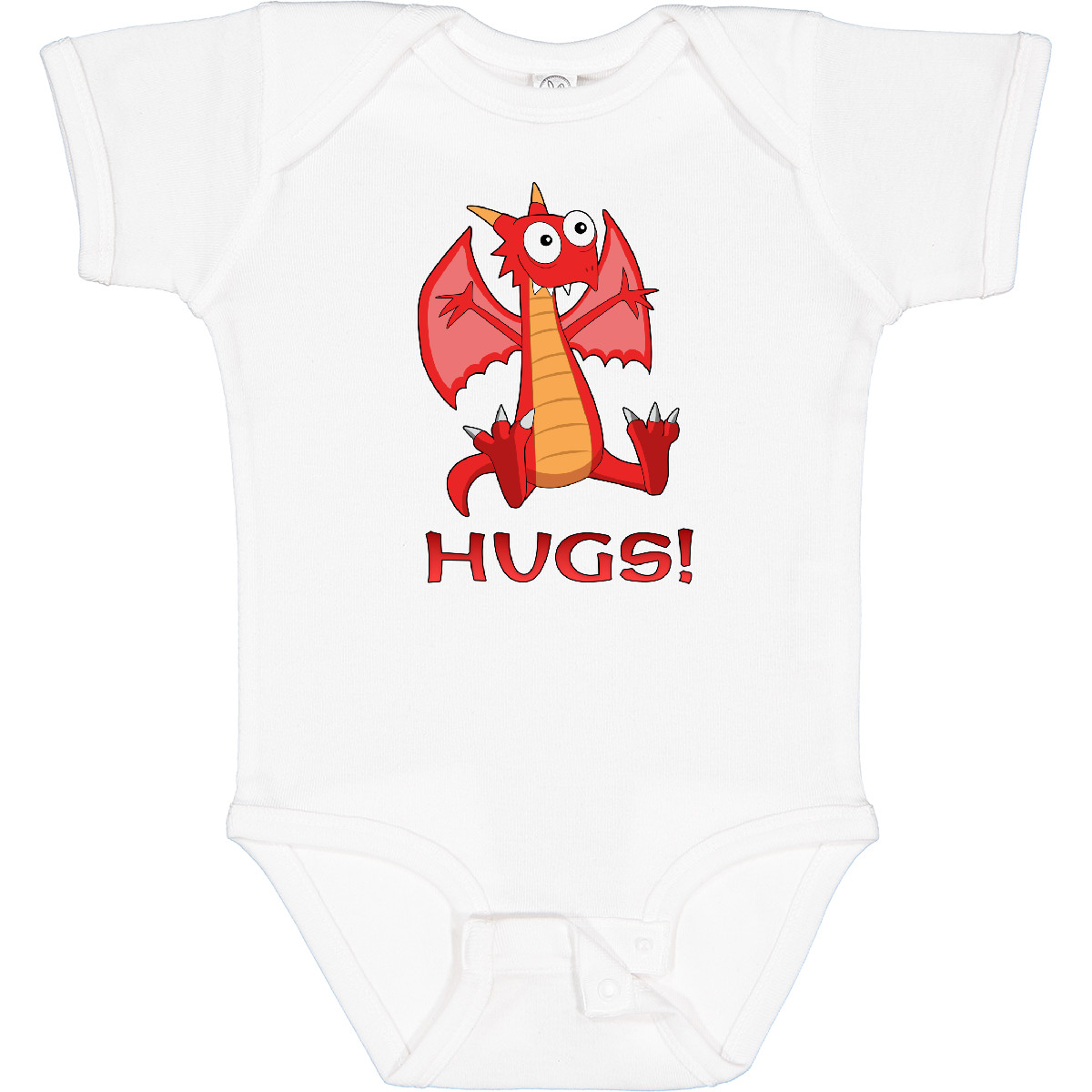 Inktastic Dragon Hugs Baby Body Dragons kuschelig süß doof scharf rot gold - Bild 12 von 13