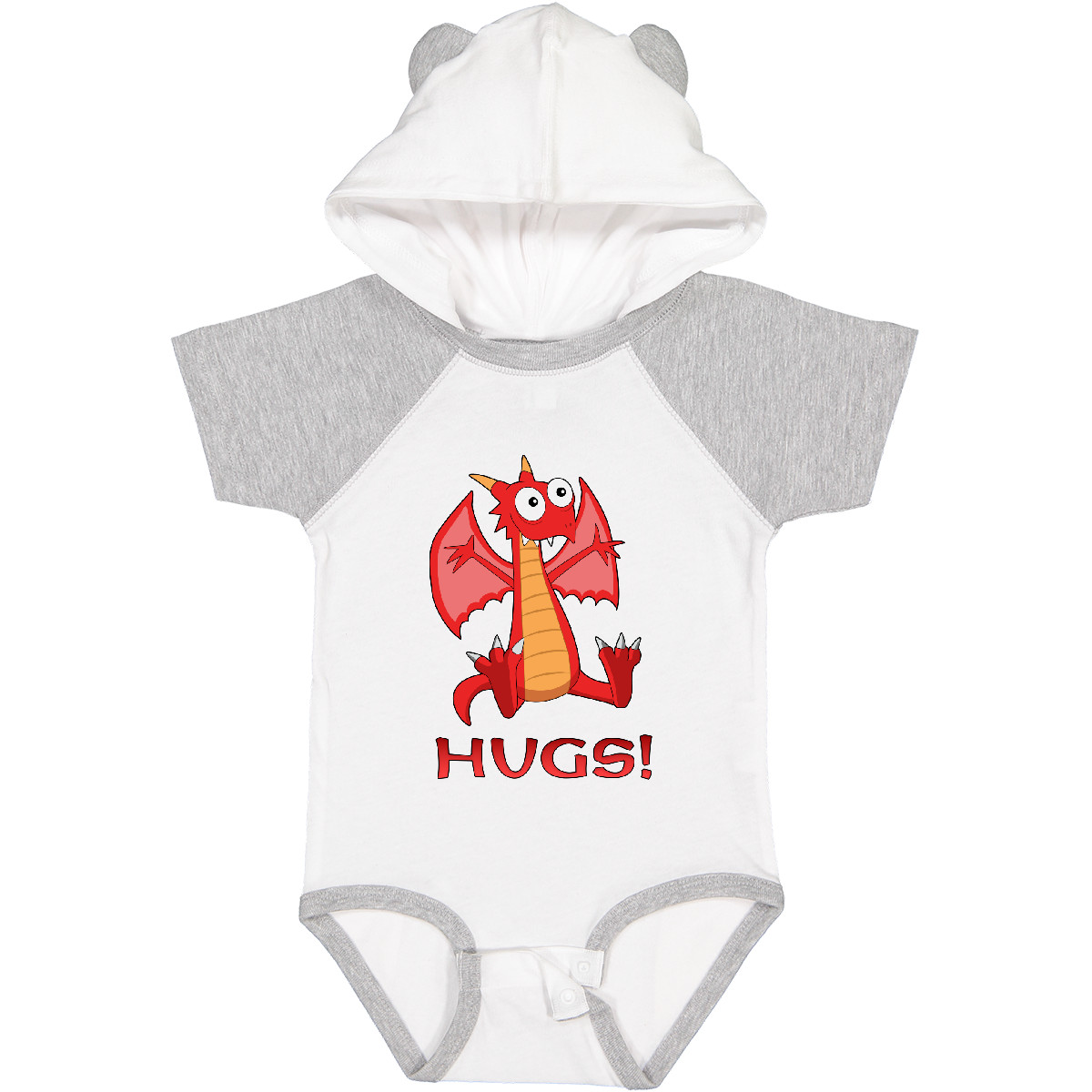 Inktastic Dragon Hugs Baby Body Dragons kuschelig süß doof scharf rot gold - Bild 13 von 13