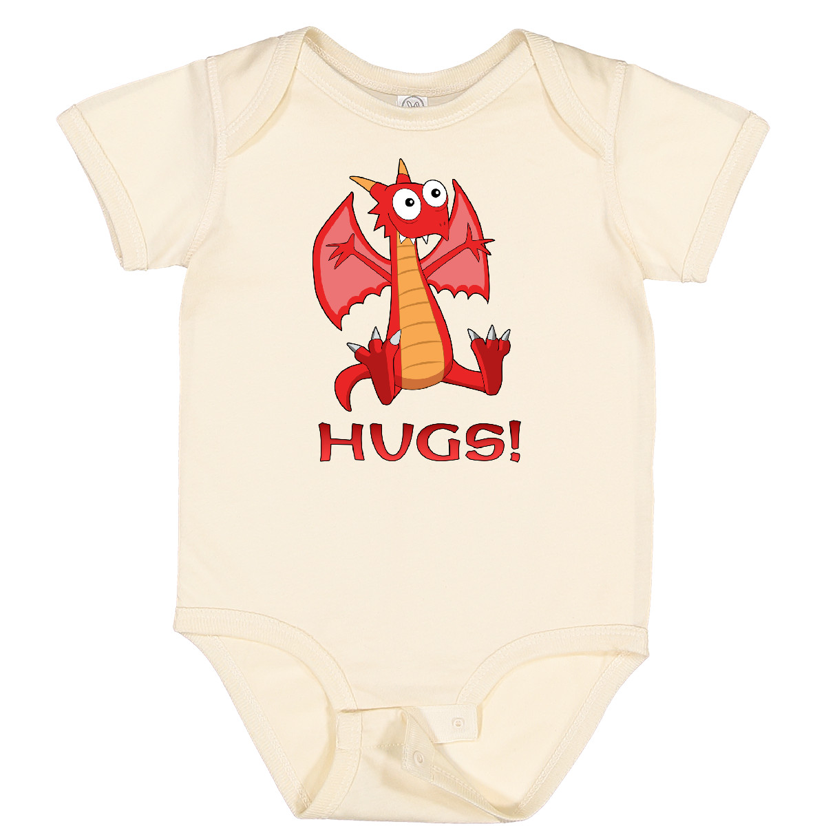 Inktastic Dragon Hugs Baby Body Dragons kuschelig süß doof scharf rot gold - Bild 9 von 13