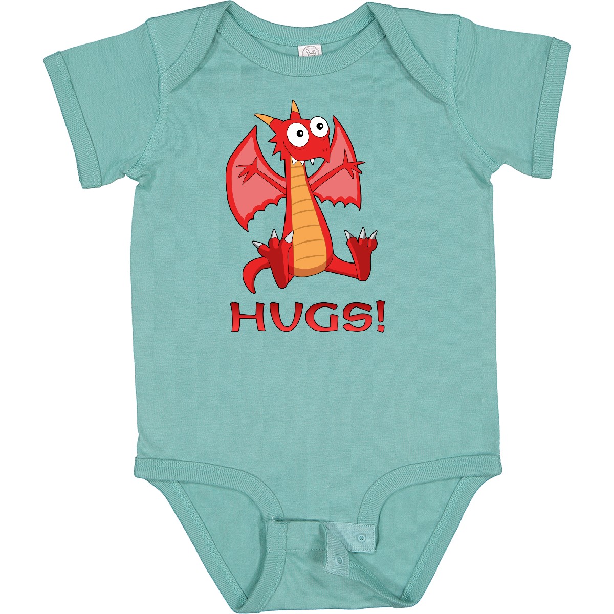 Inktastic Dragon Hugs Baby Body Dragons kuschelig süß doof scharf rot gold - Bild 10 von 13