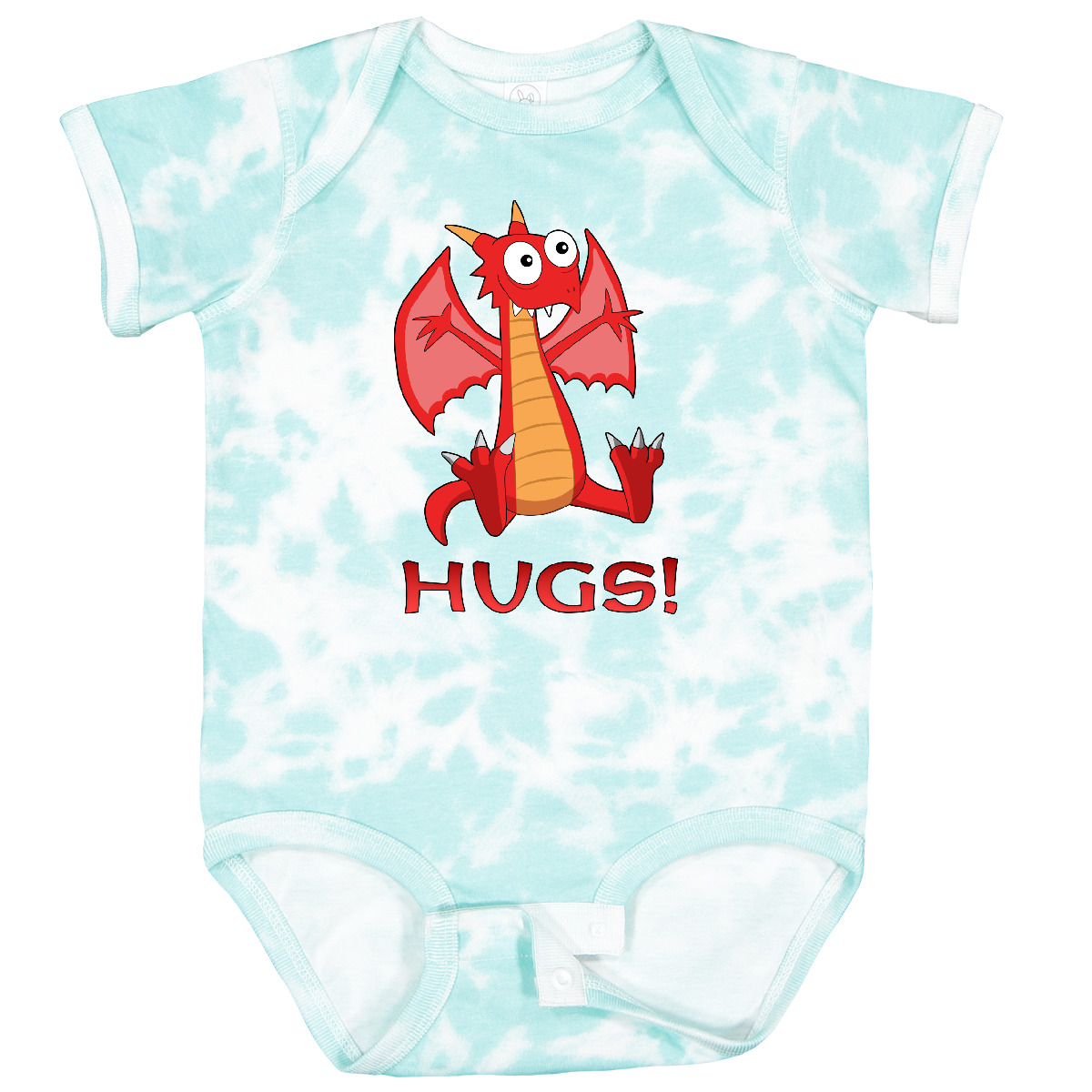 Inktastic Dragon Hugs Baby Body Dragons kuschelig süß doof scharf rot gold - Bild 11 von 13