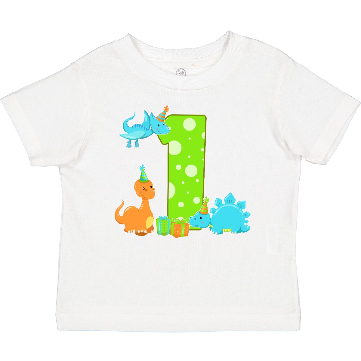 Inktastic Dinosaur First Birthday Party Baby T-Shirt Birthdays 1st Stegosaurus - Picture 10 of 10