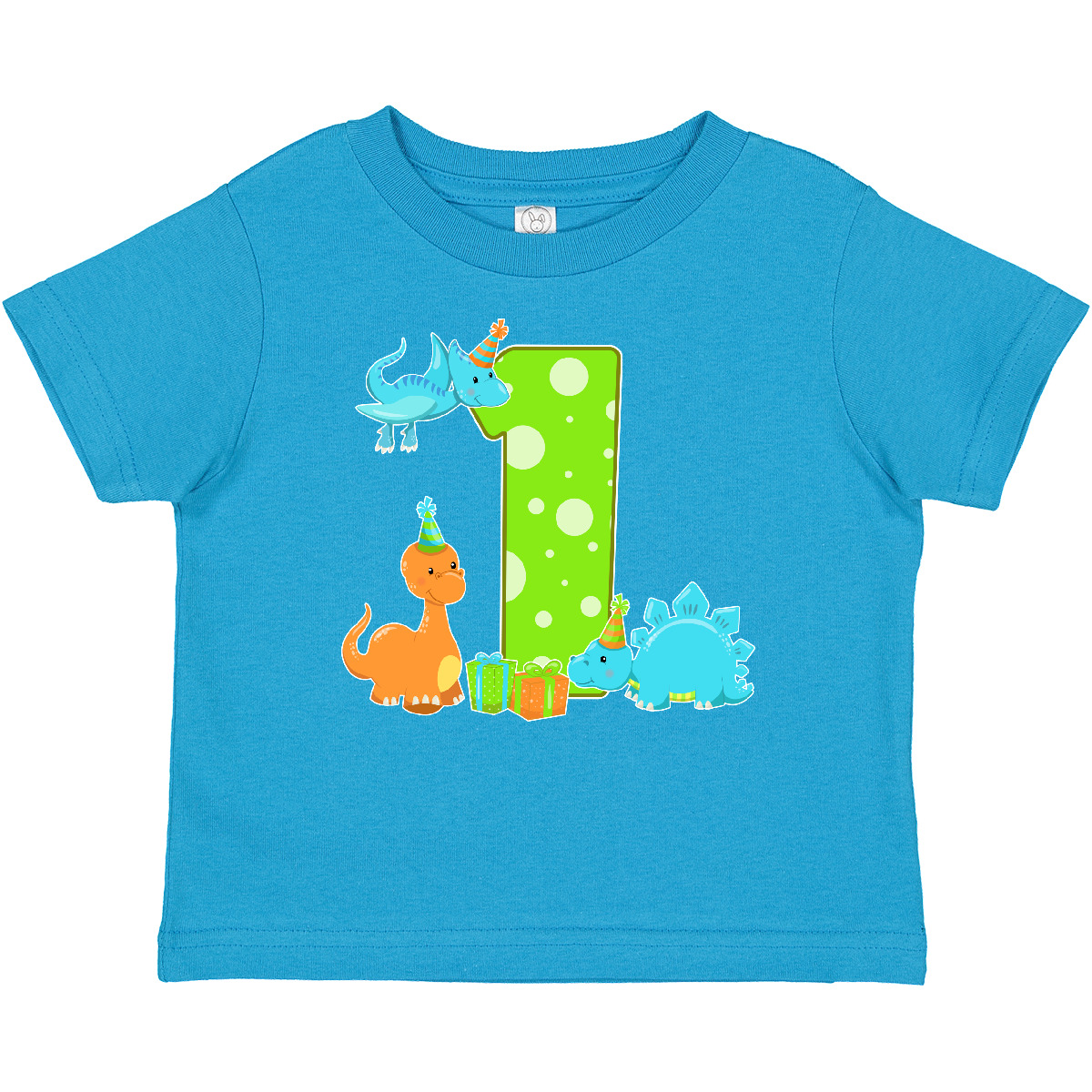 Inktastic Dinosaur First Birthday Party Baby T-Shirt Birthdays 1st Stegosaurus - Picture 9 of 10