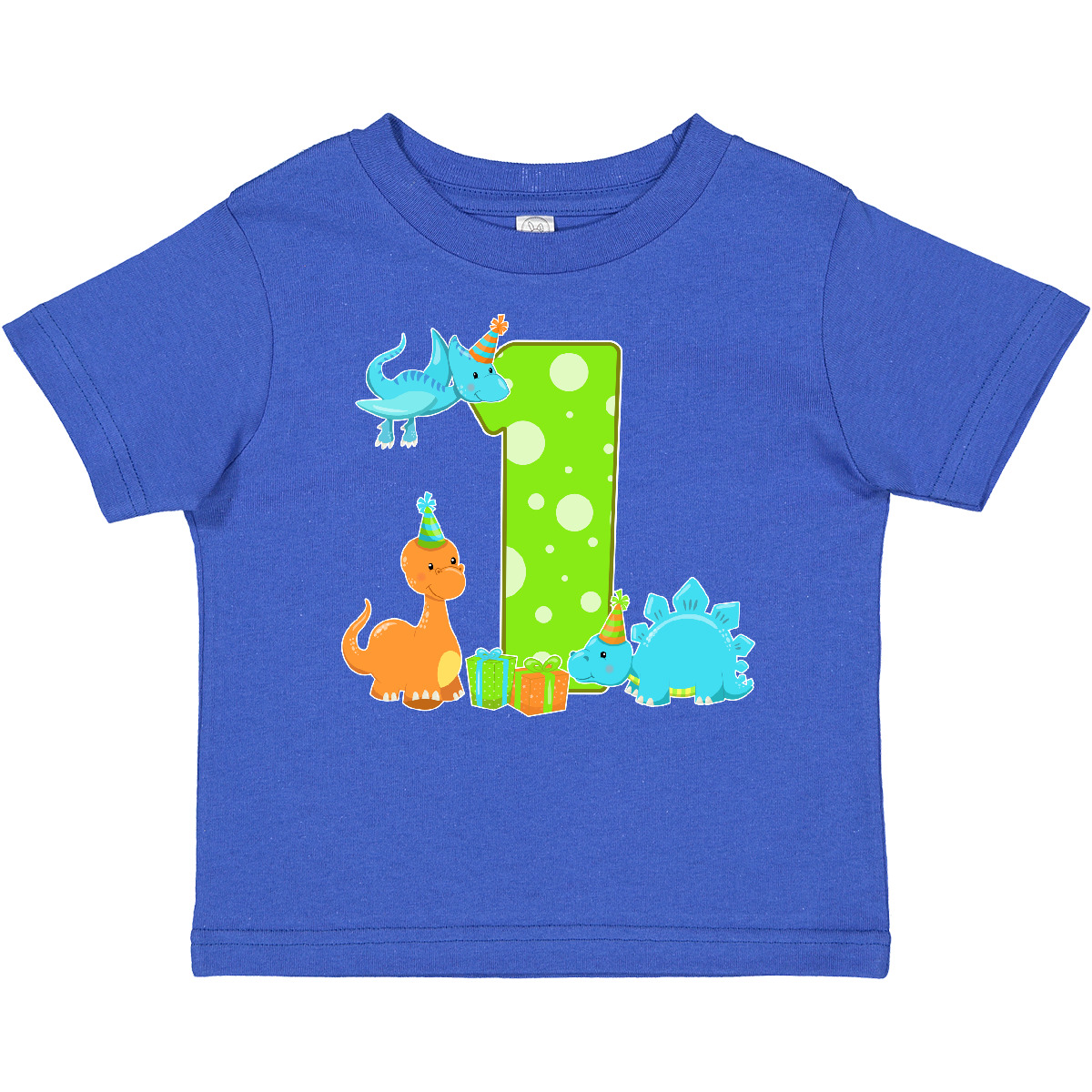 Inktastic Dinosaur First Birthday Party Baby T-Shirt Birthdays 1st Stegosaurus - Picture 8 of 10